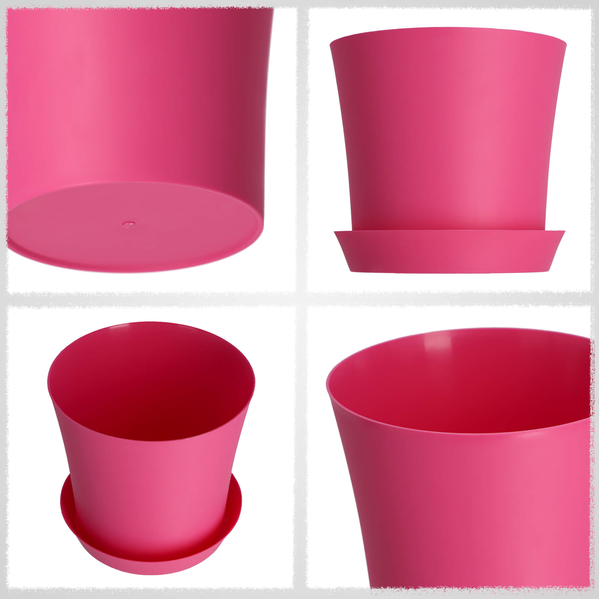 Doniczka na kwiaty Ersa 12 cm, różowa