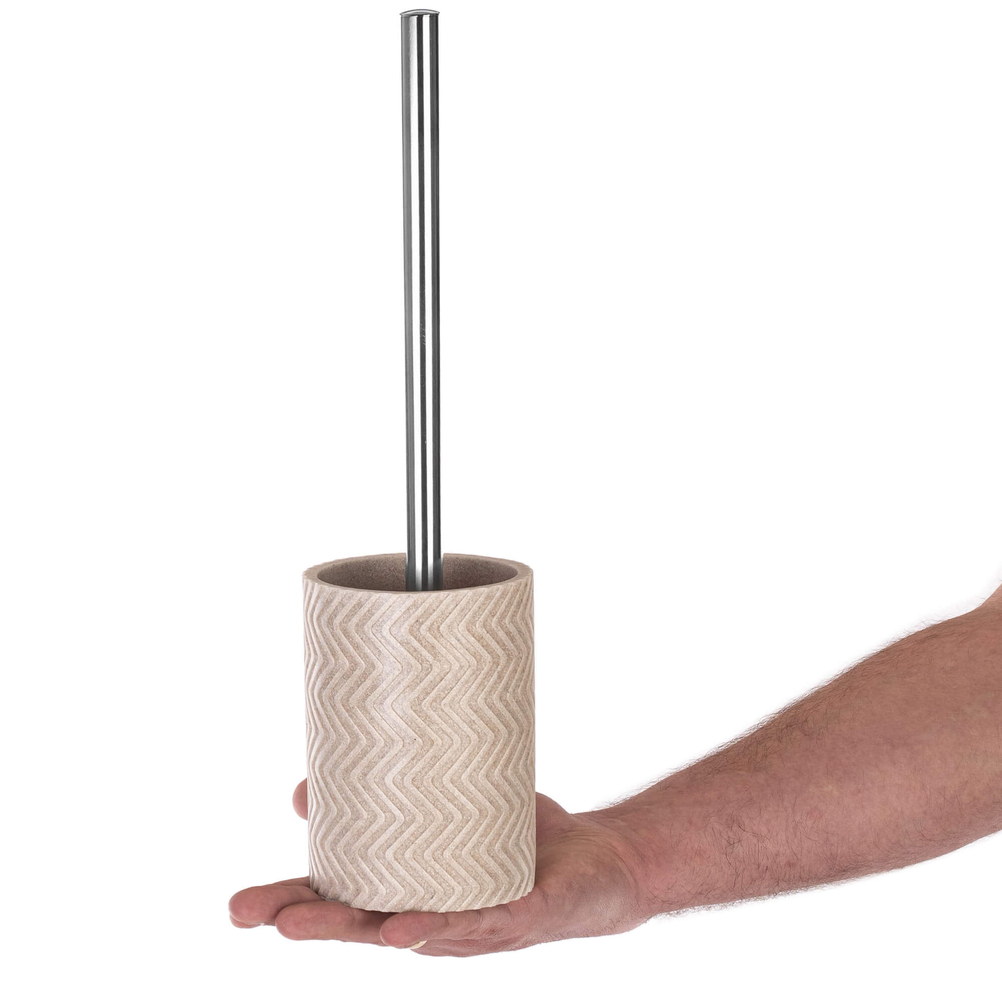Szczotka do WC Ouge 37 x 10 cm beżowa