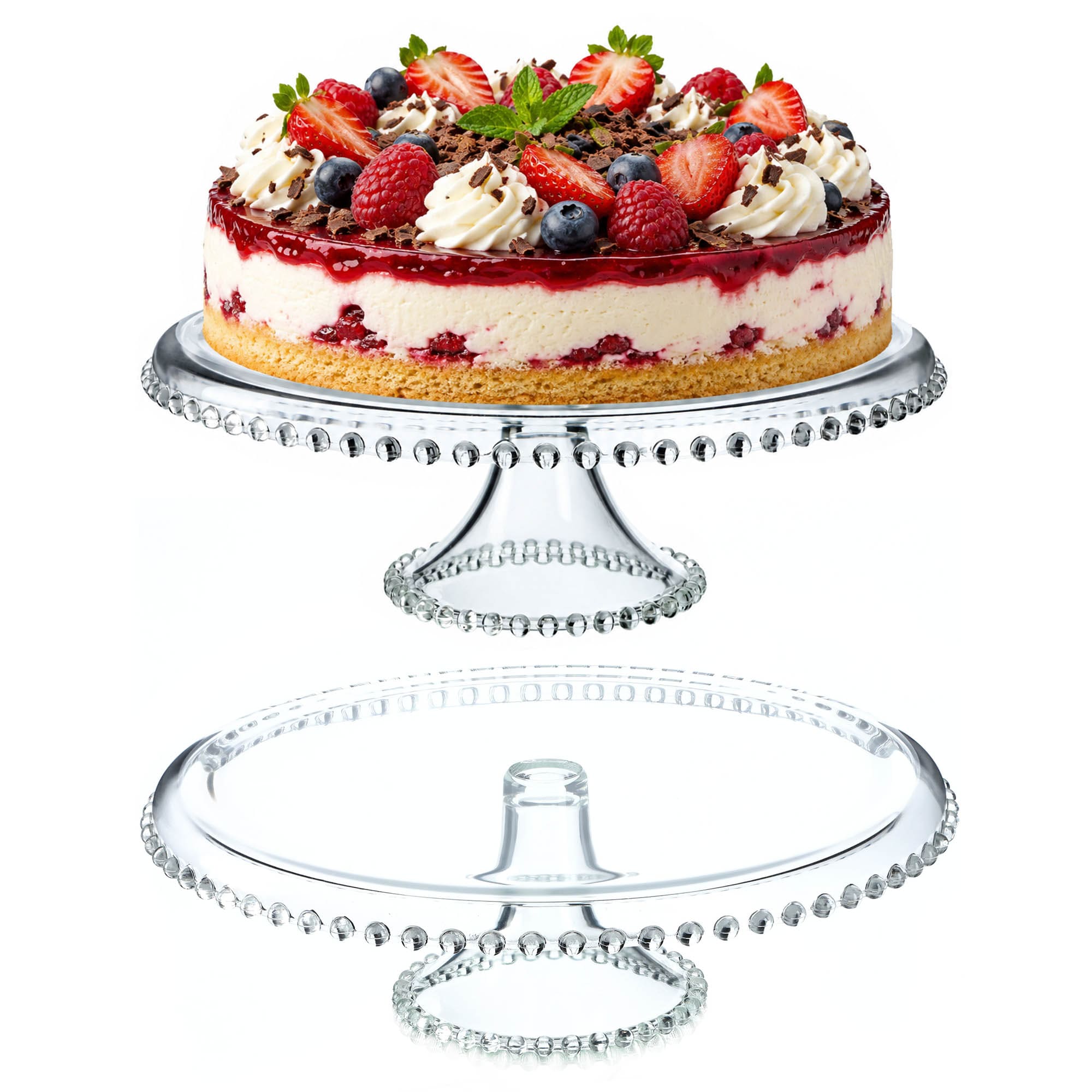 Patera na ciasto tort Assa z kuleczkami dekoracyjna 32 cm