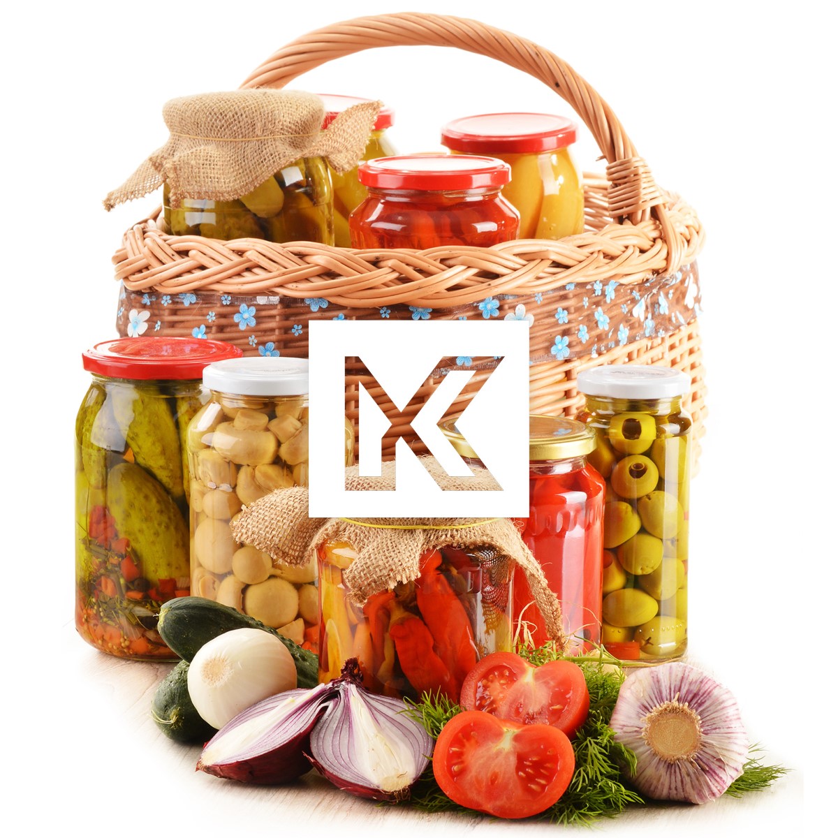 Słoiki na przetwory Maki 540ml 8szt fi 82 mm + wieczka zielone