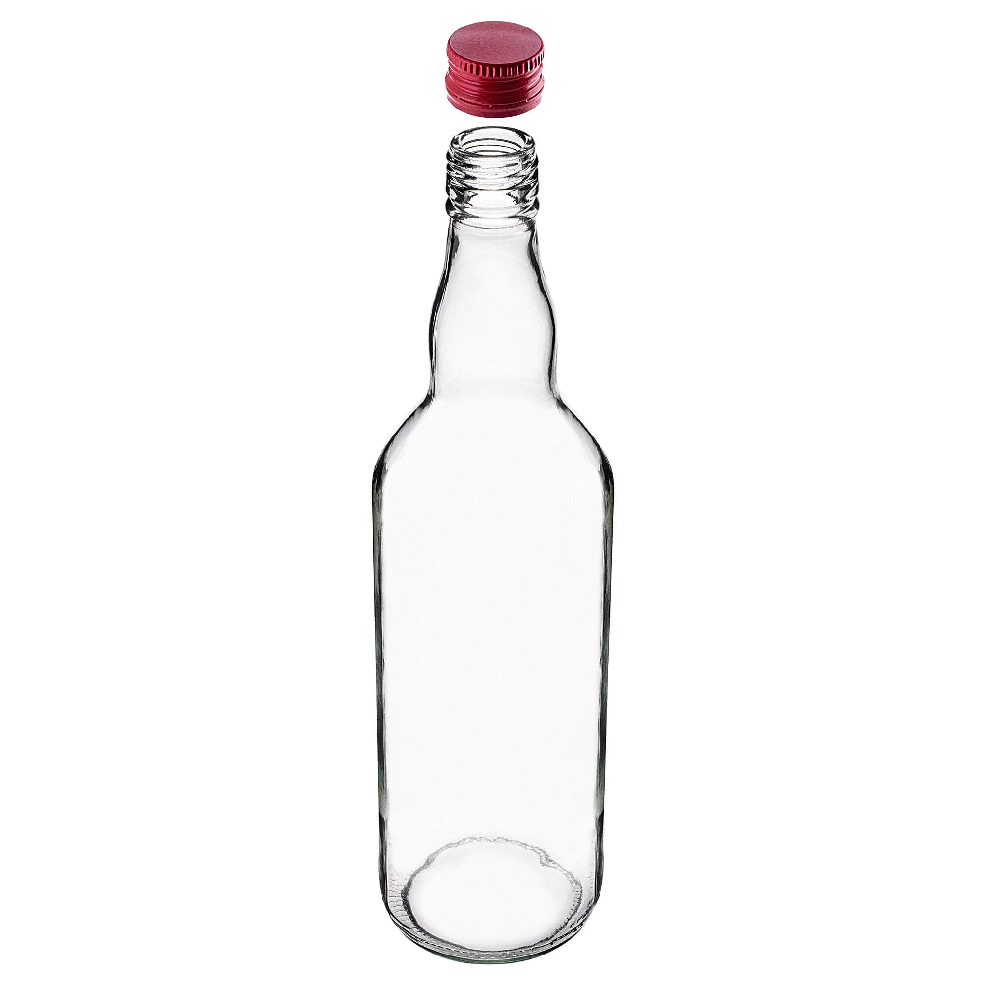 Szklana butelka Monopol 700ml z czerwoną zakrętką 10 szt.
