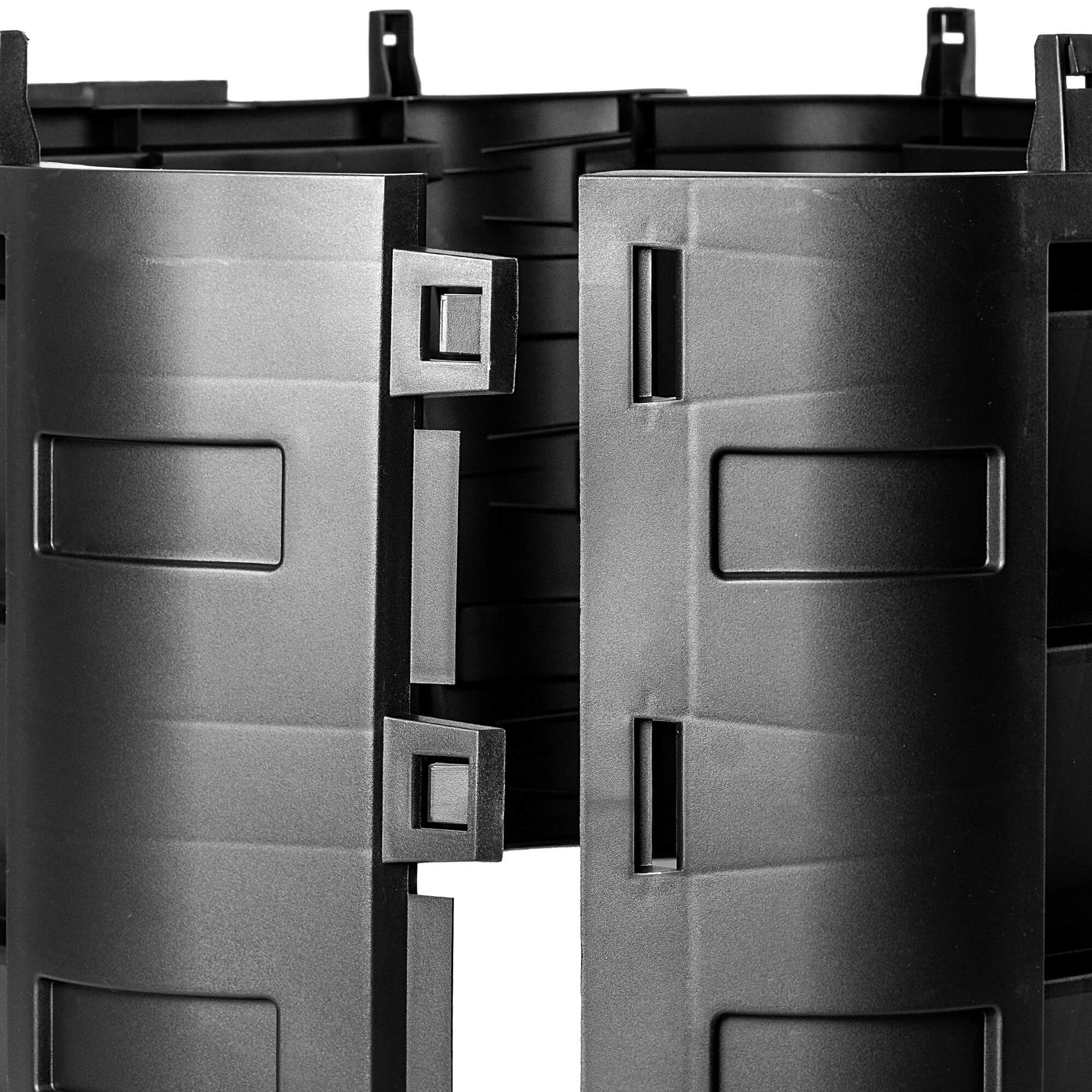 Kompostownik ogrodowy Fixem 950L czarny