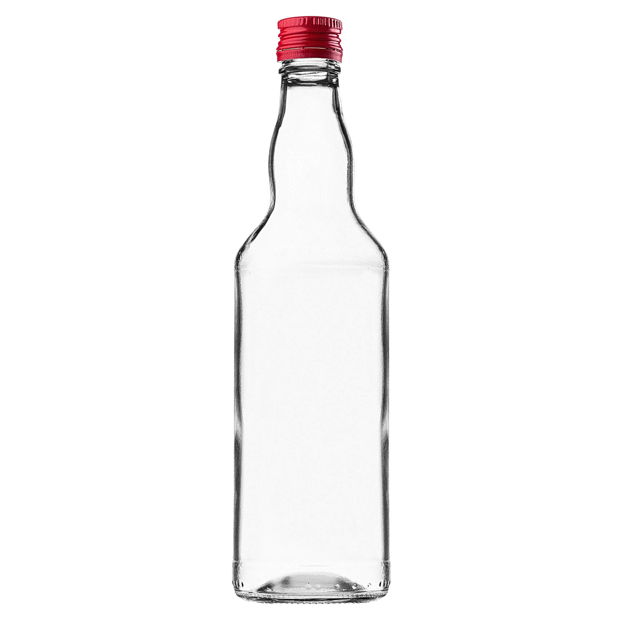 Szklana butelka Monopol 500ml z czerwoną zakrętką 50 szt.