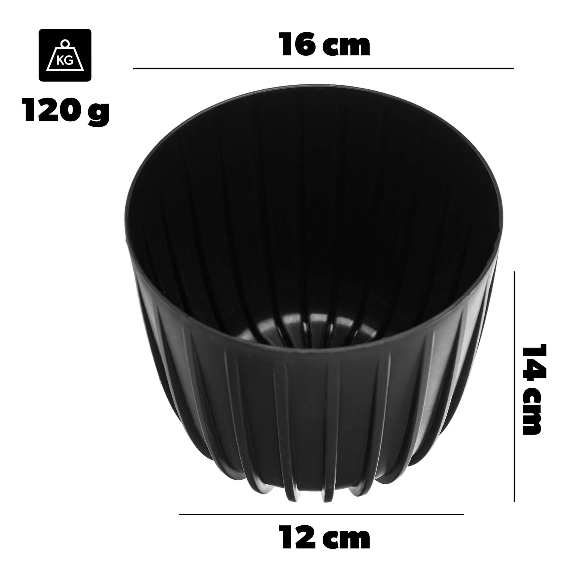 Eko osłonka Costa 16 cm czarna