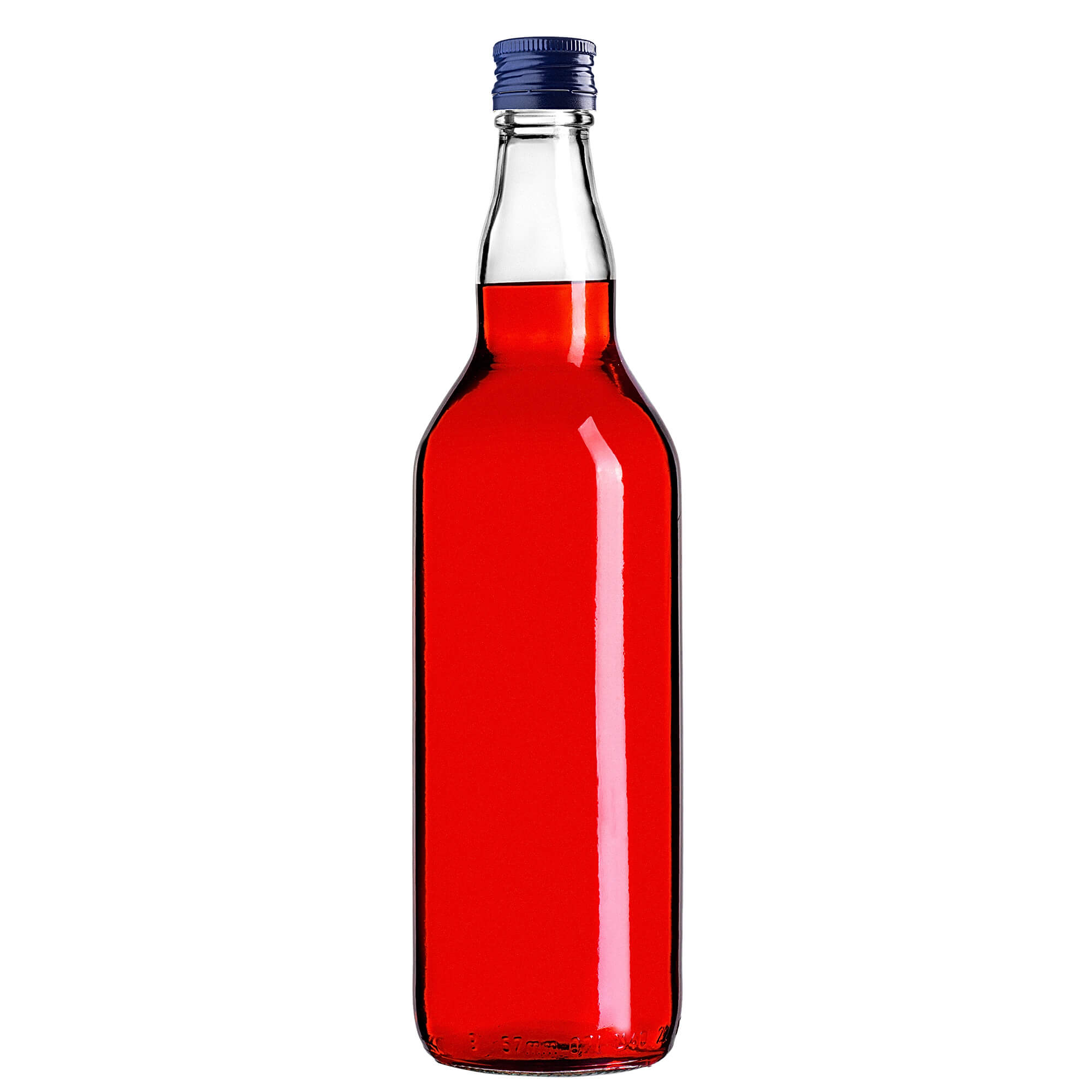 Szklana butelka Monopol 700ml z granatową zakrętką 1 szt.