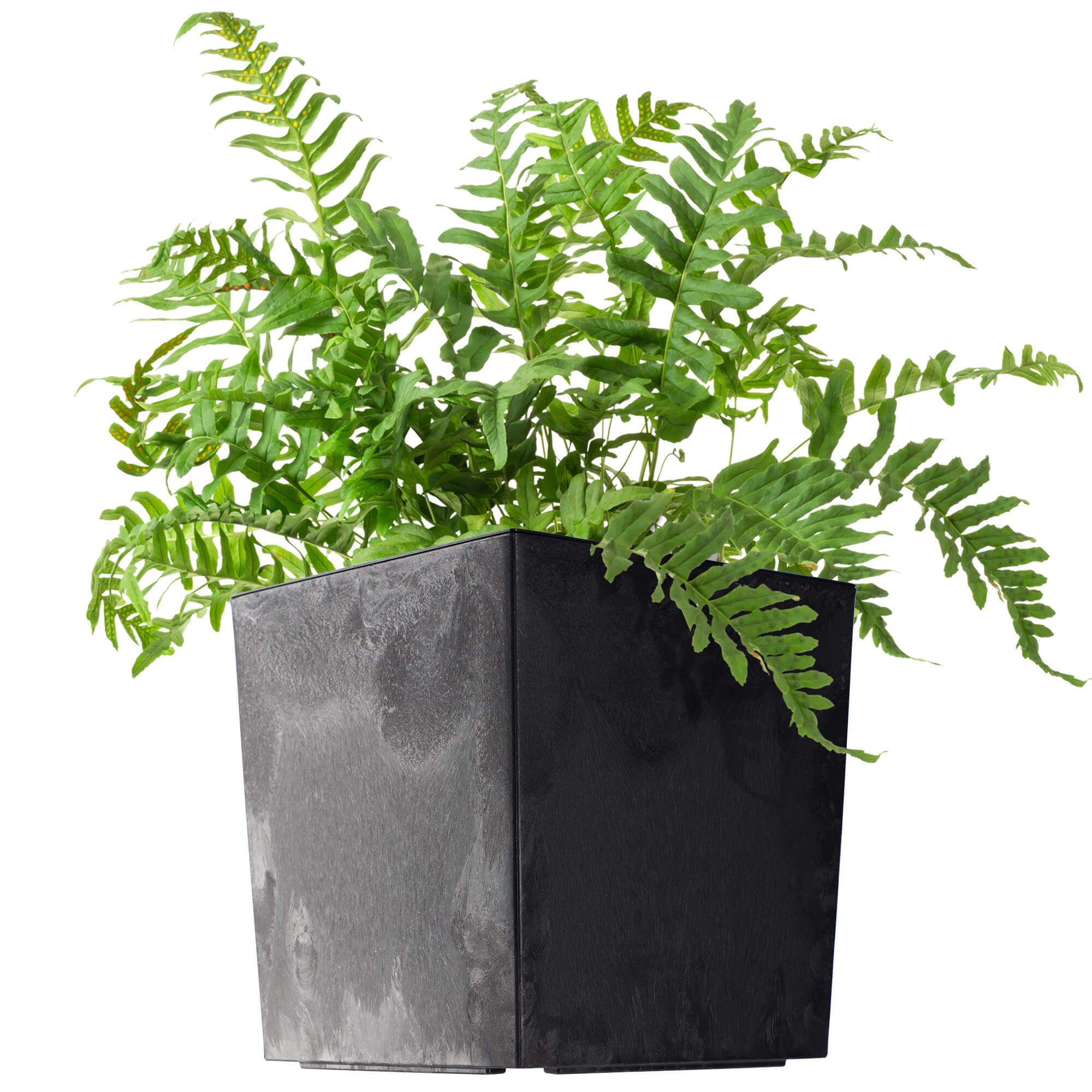 Doniczka z wkładem Tres 30cm czarny beton