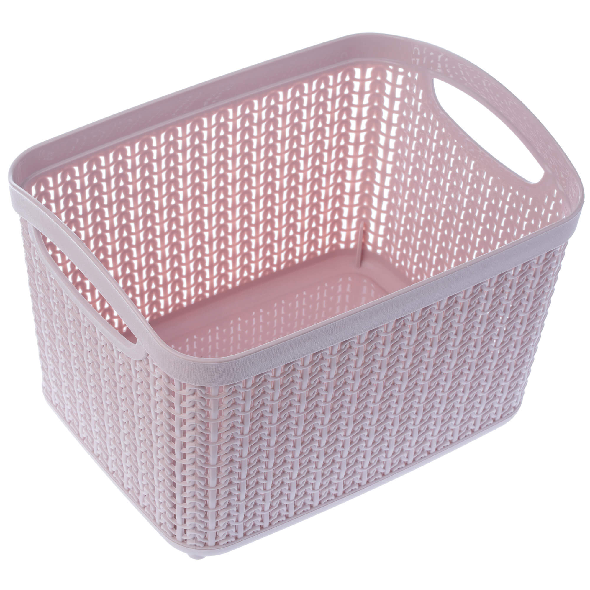 Koszyk plastikowy prostokątny 6.6L, różowy