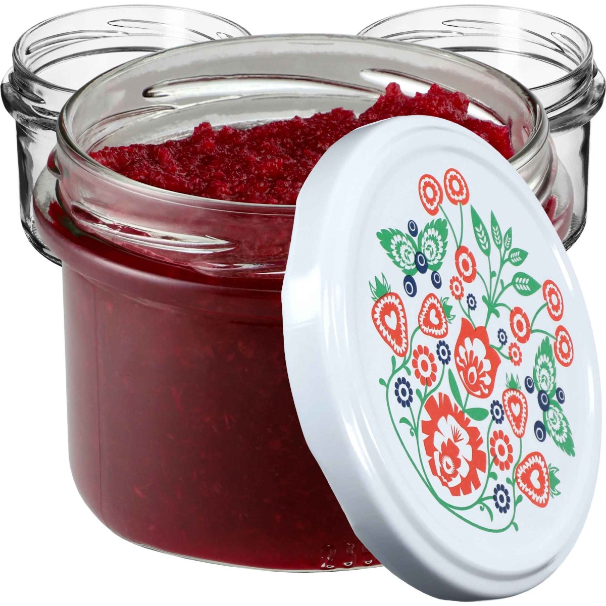 Słoiki na przetwory Tartu 235ml 10szt fi 82 mm + wieczka "Folklor"