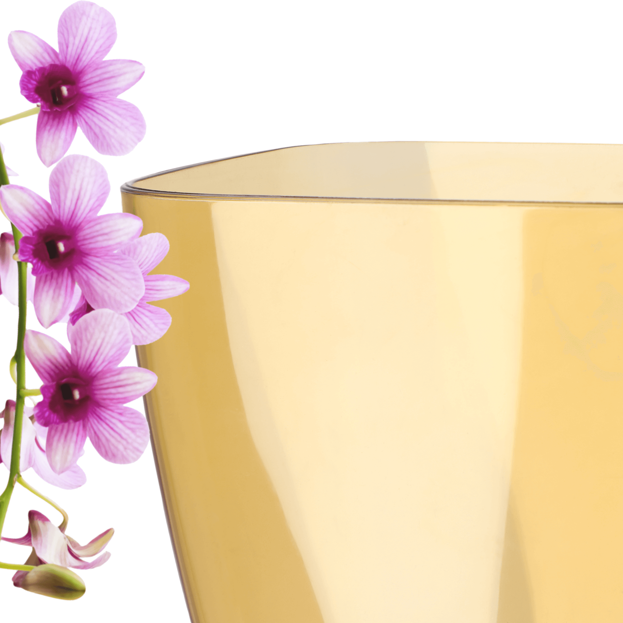 Doniczka kwadratowa Menfi 9 cm, miodowa