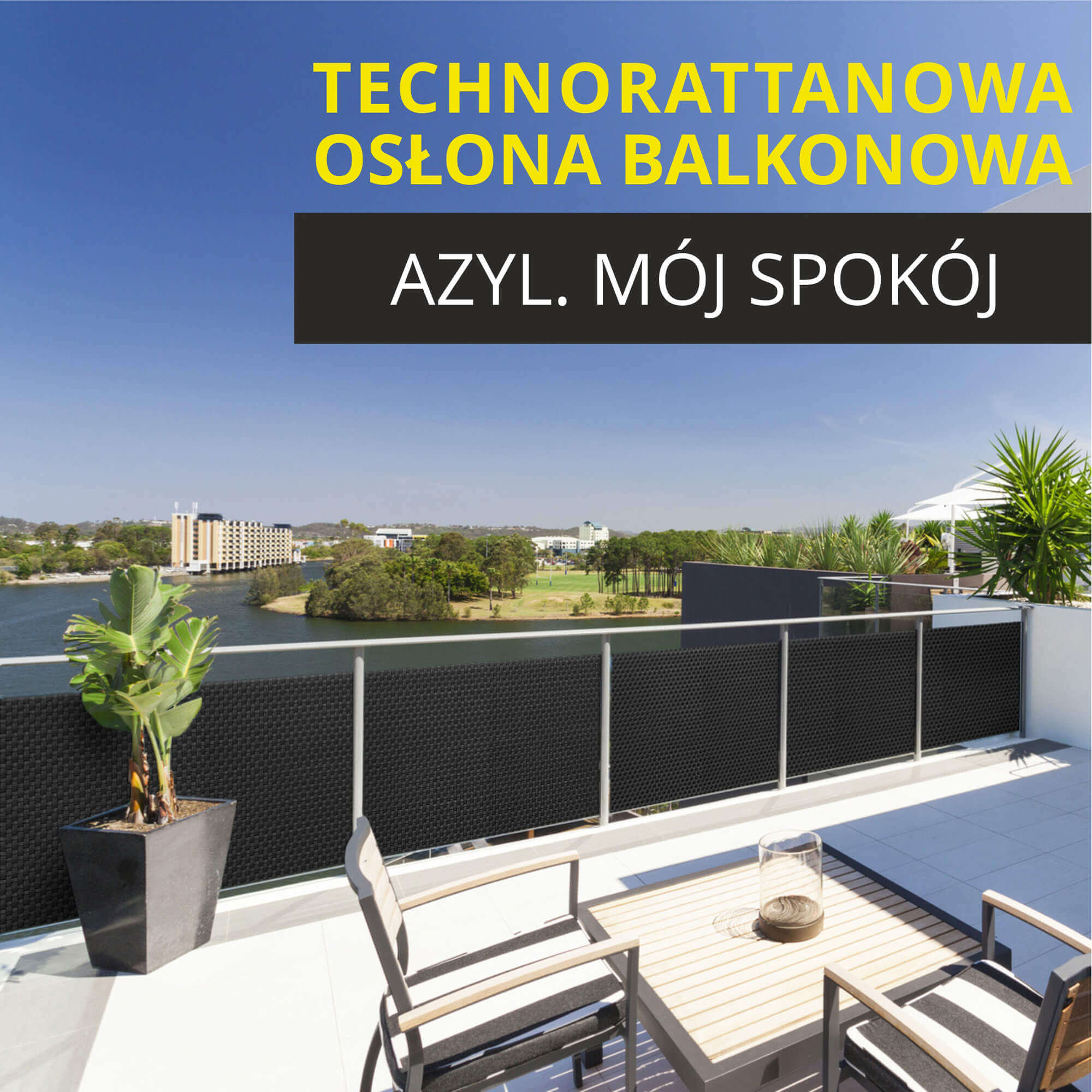 Osłona balkonowa Espa 90 x 600 cm, jasnoszary
