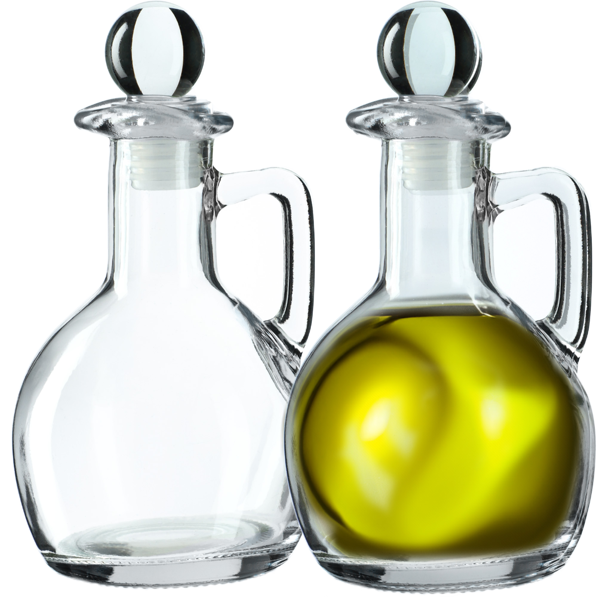 Zestaw szklanych butelek Renaro z uchem 100ml 2szt.