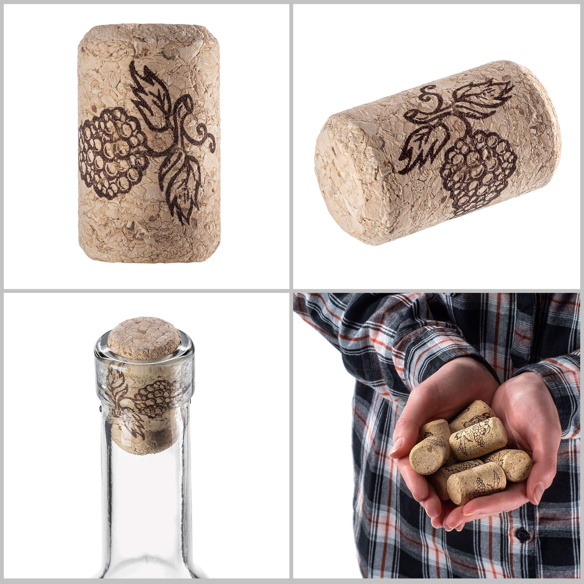 Korek do butelki na wino Velletri aglomerowany 23mm x 38mm 10 szt.