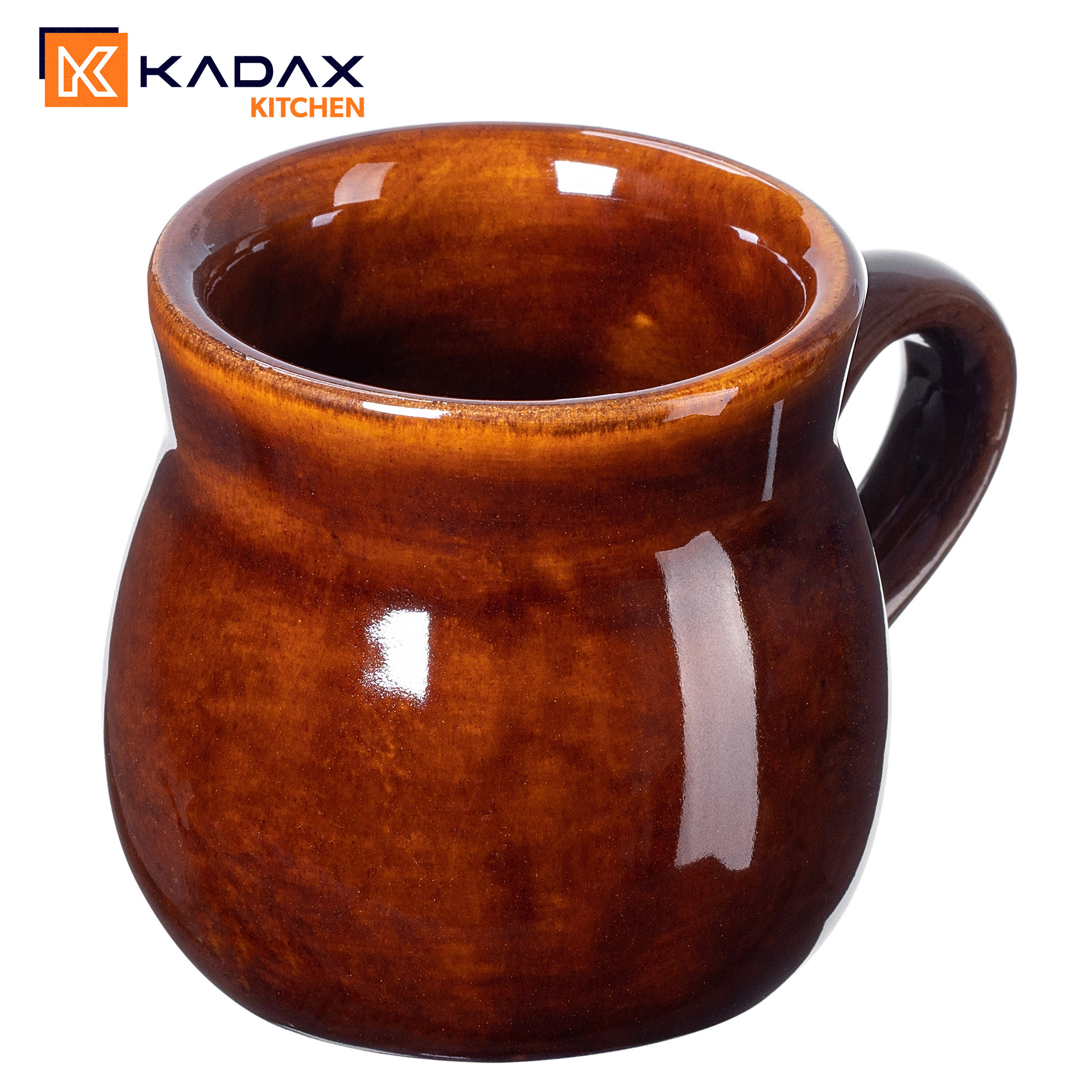 Kubek kamionkowy z uchem Olympia 0.25L, 4 szt.