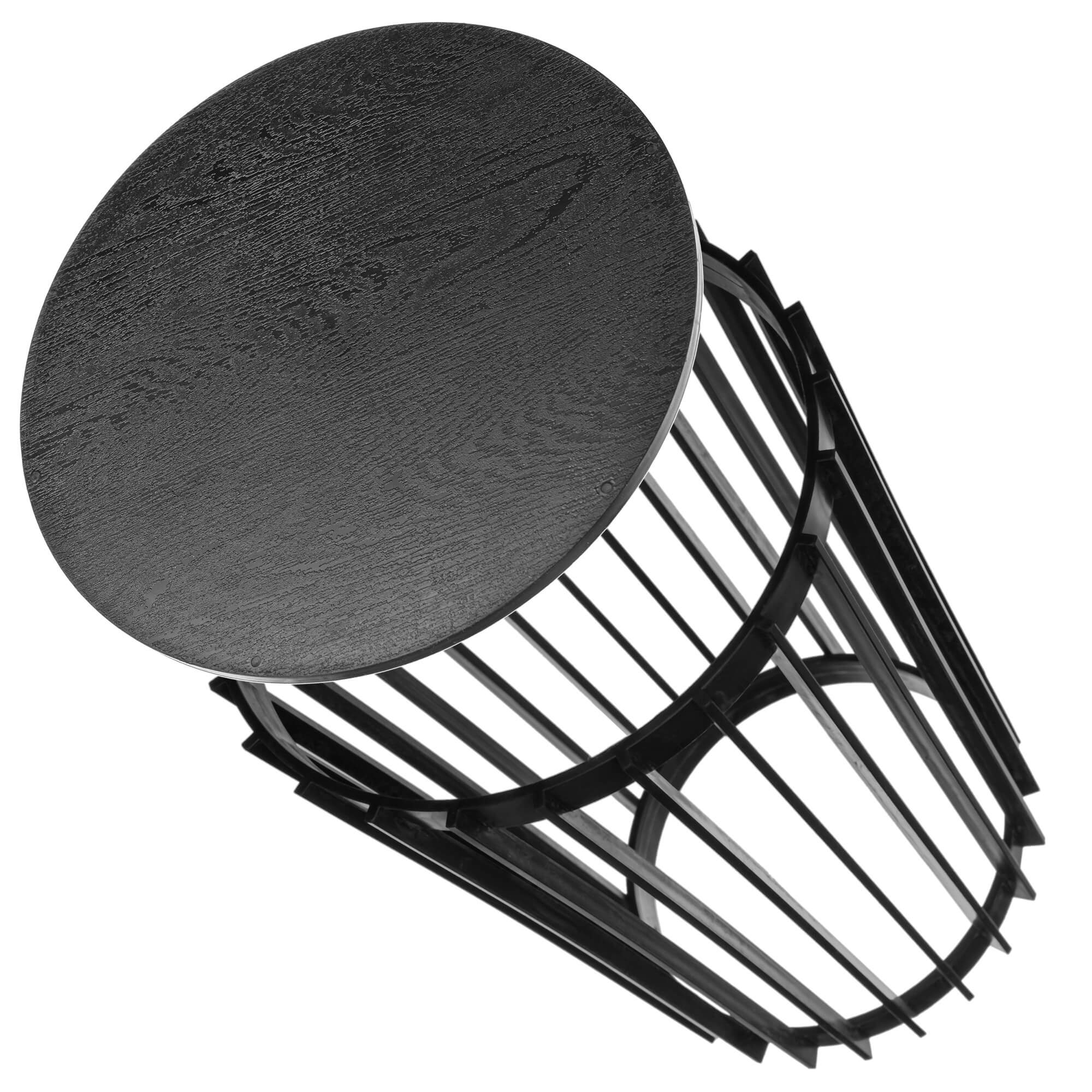 Kwietnik dwustronny Aytre 54 cm czarny + blat czarny