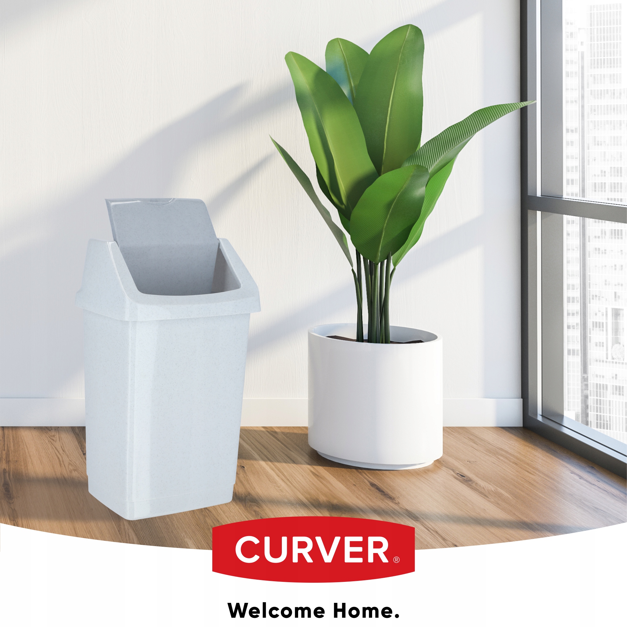 Kosz na śmieci Curver Click-IT 9L, szary