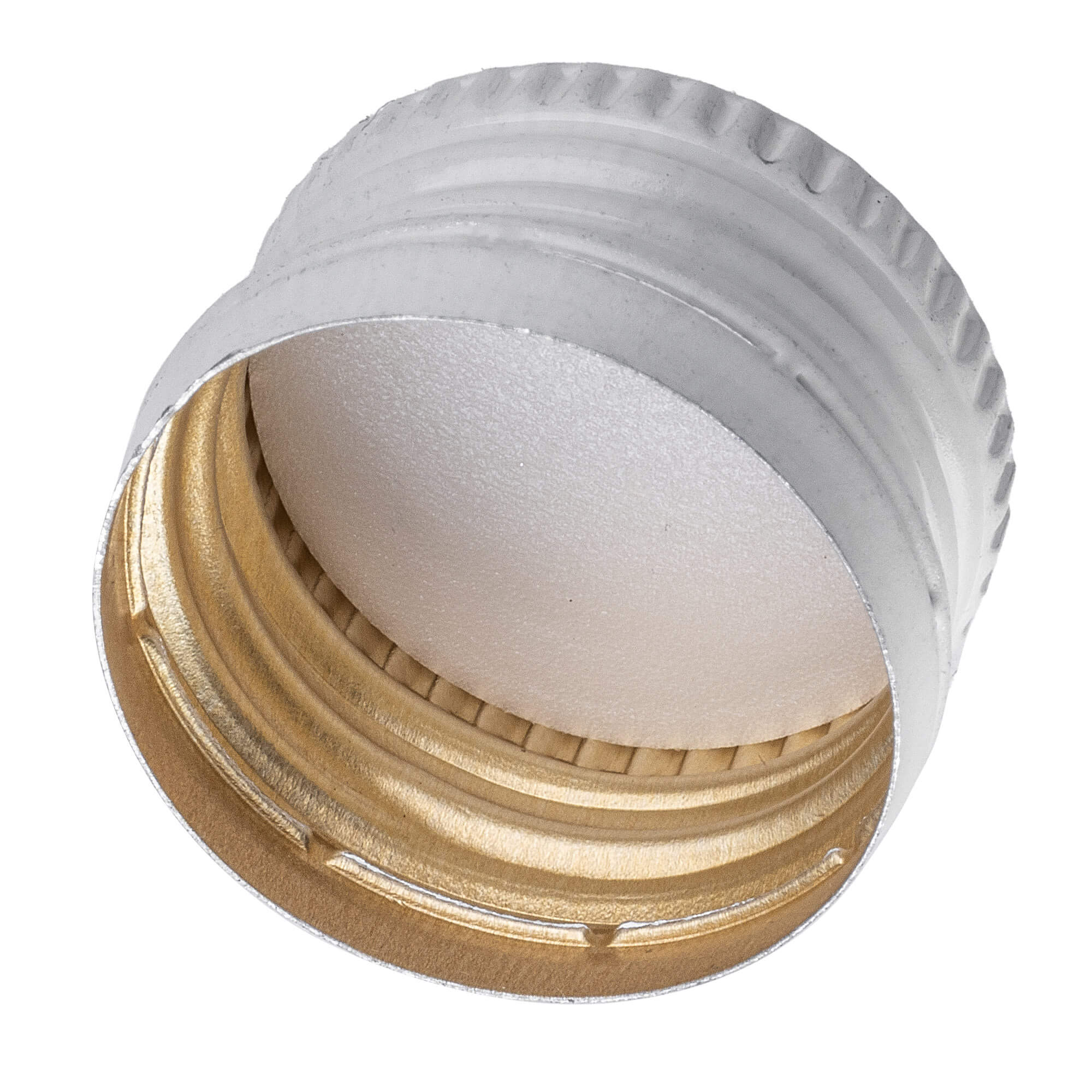 Aluminiowa zakrętka do butelek Annot fi 28mm biała 100 szt.