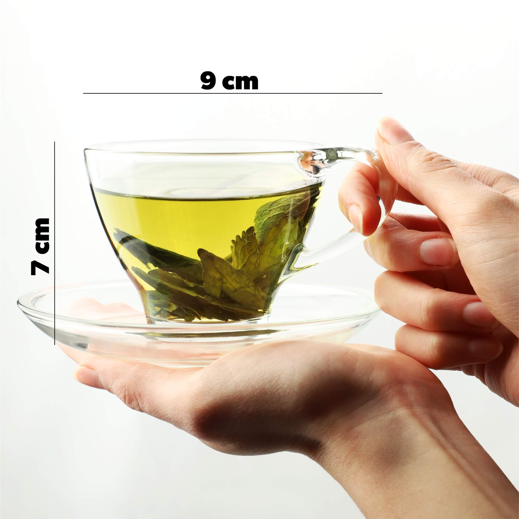 Filiżanki do herbaty Zinal ze spodkiem 200 ml, 2 szt.