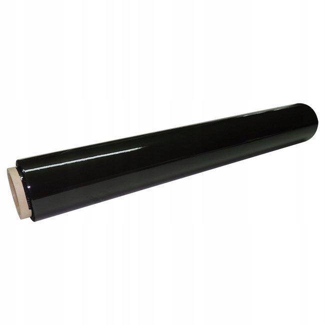 Folia stretch czarna 2,5 kg 300m