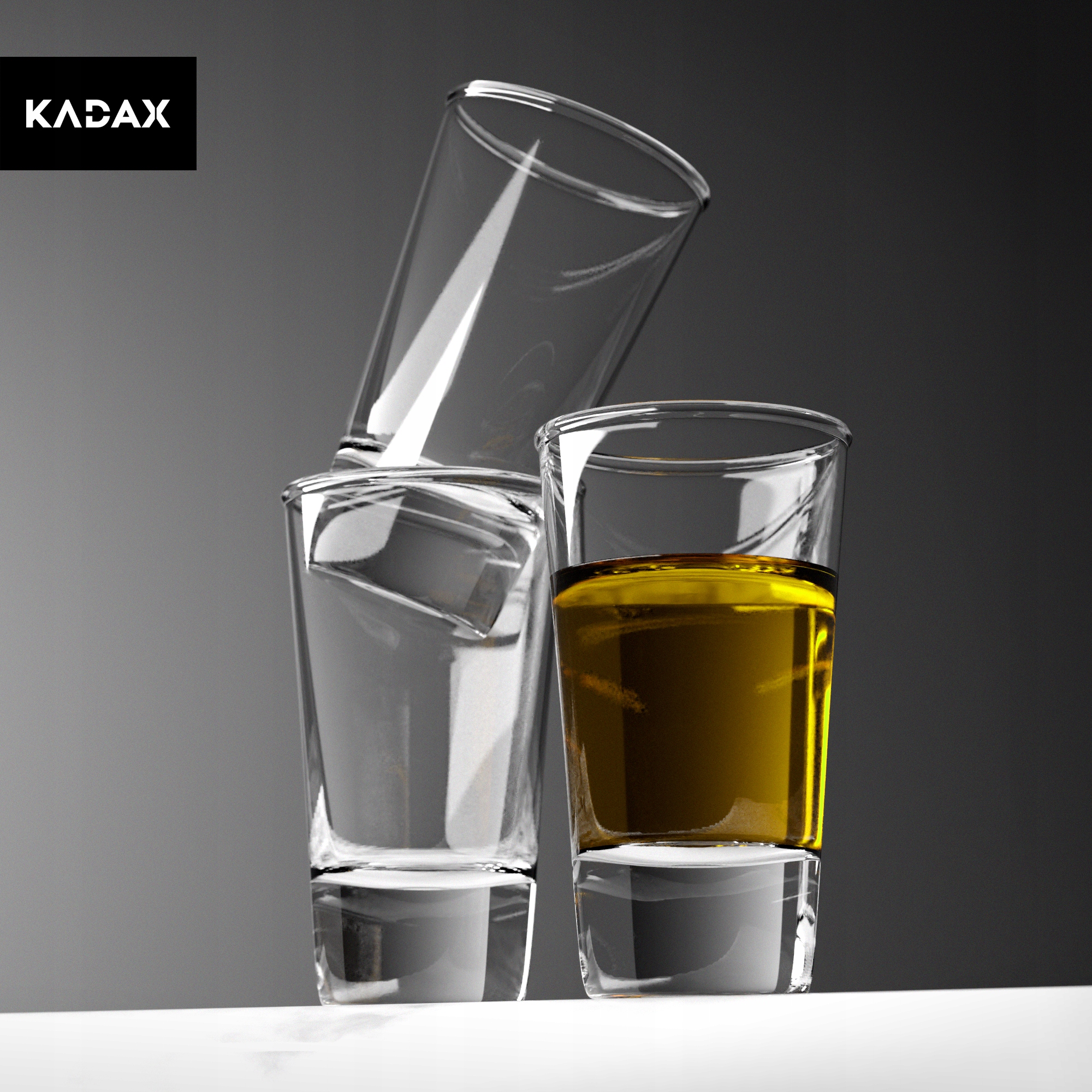 Szklane kieliszki do wódki 28 ml 12 szt.