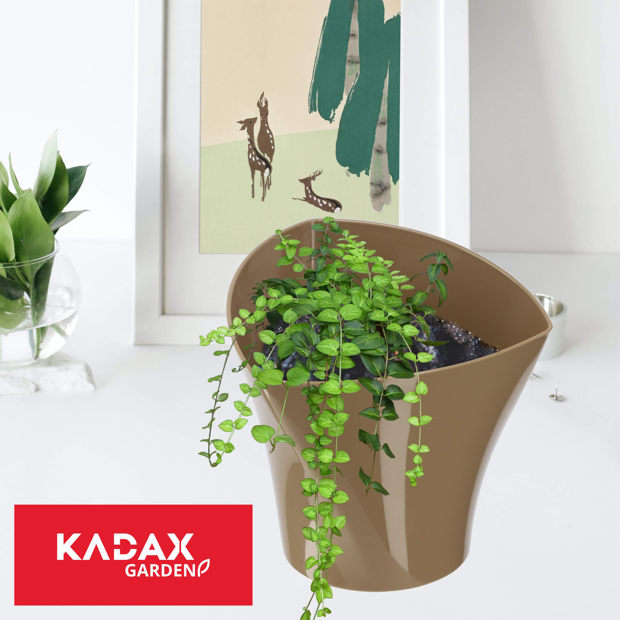 Doniczka na kwiaty Sisco 15 cm, beżowa