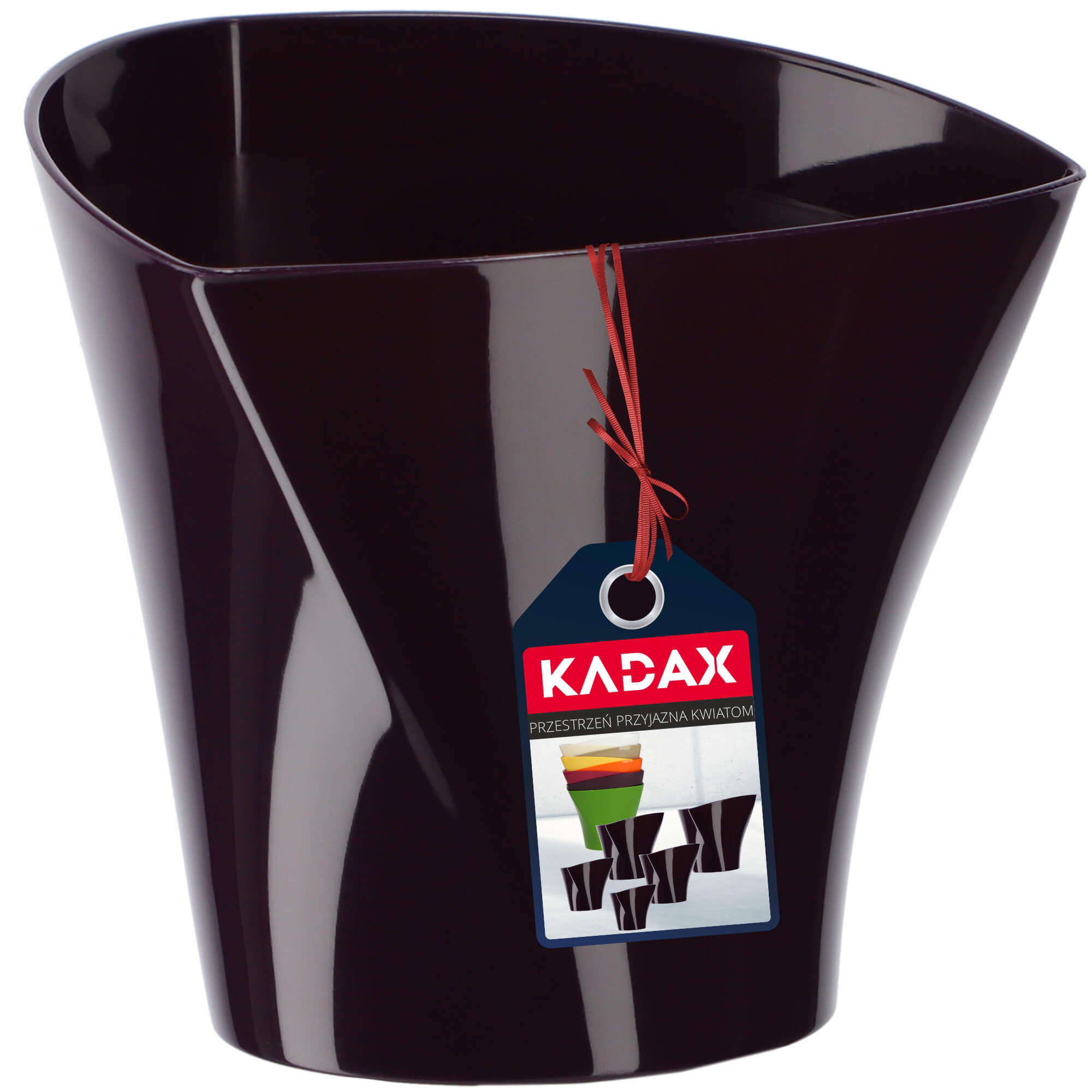 Doniczka na kwiaty Sisco 13 cm, śliwkowa