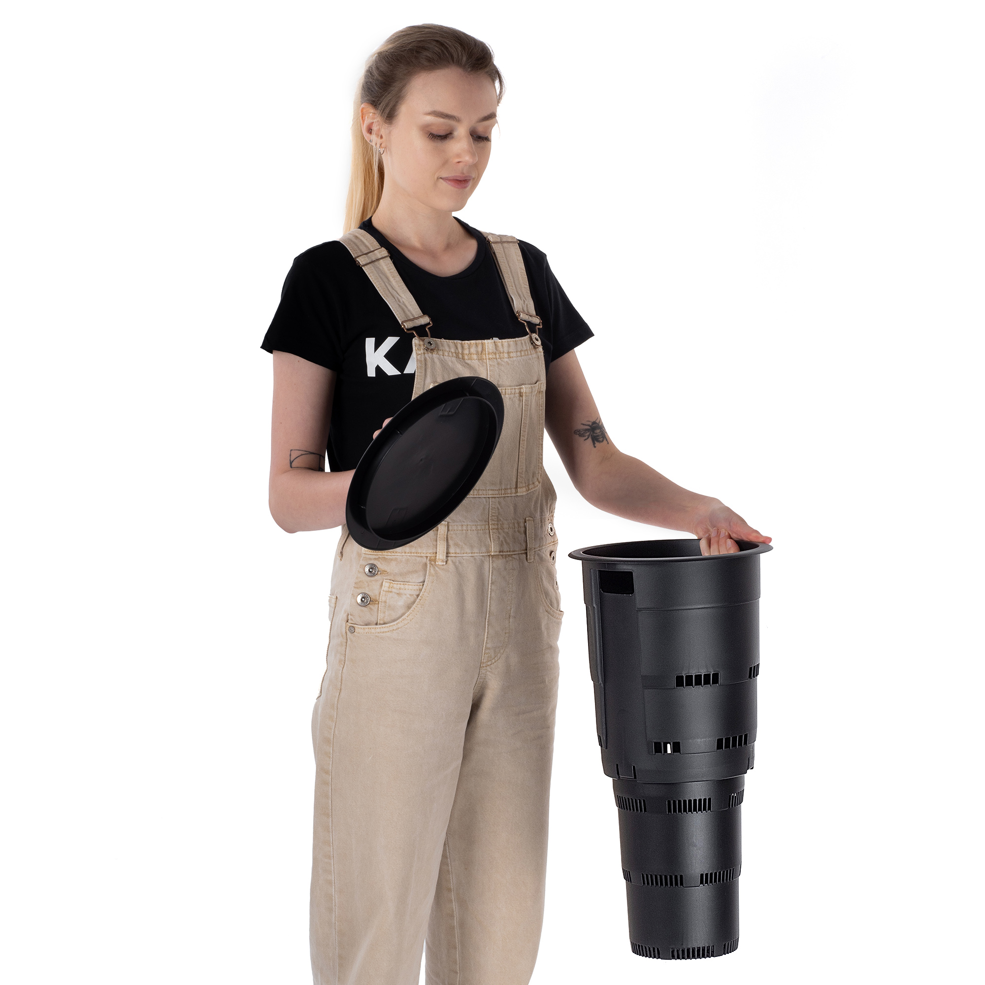 Podziemny kompostownik Varize czarny 6 szt.