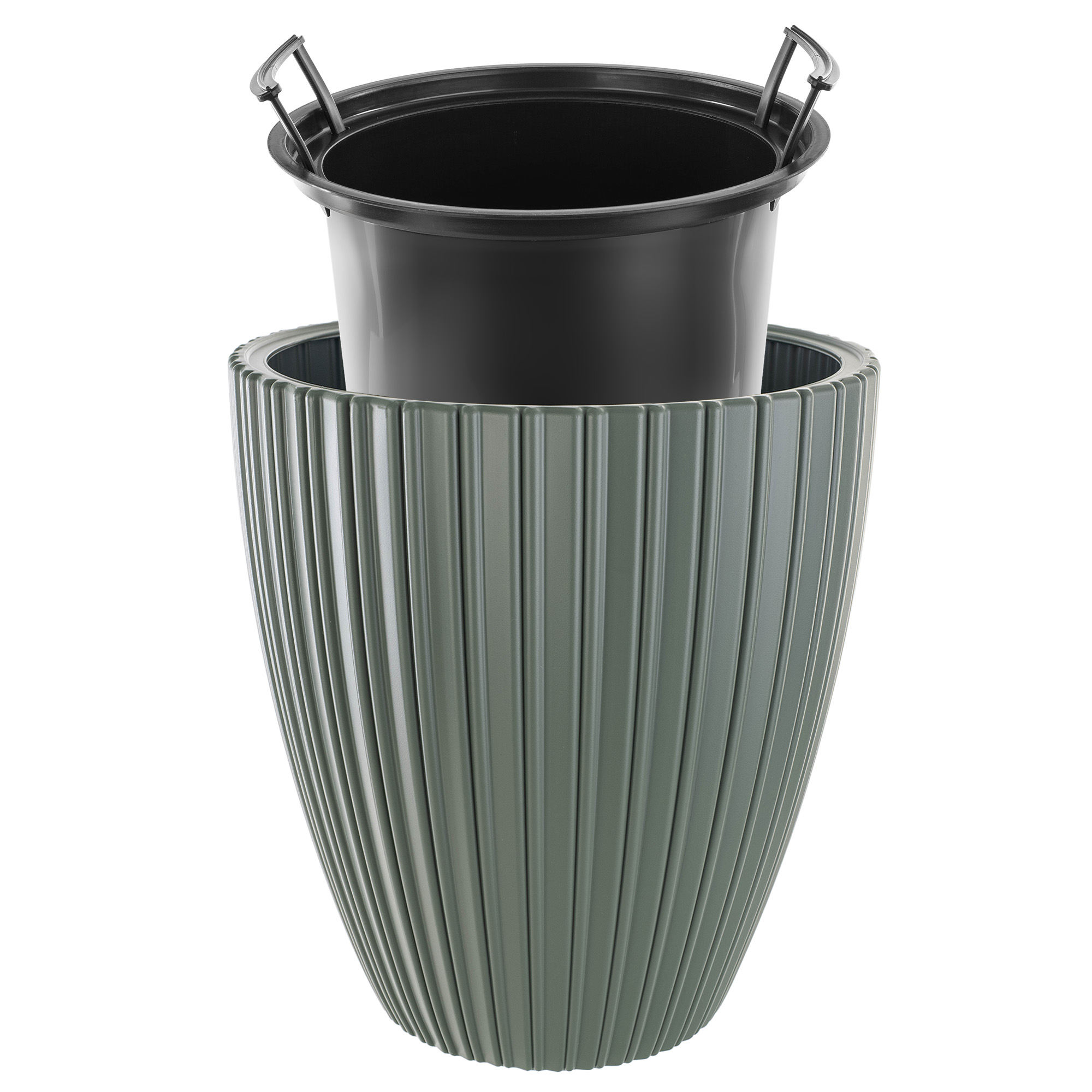 Doniczka na kwiaty Raivael 30 cm szałwiowa