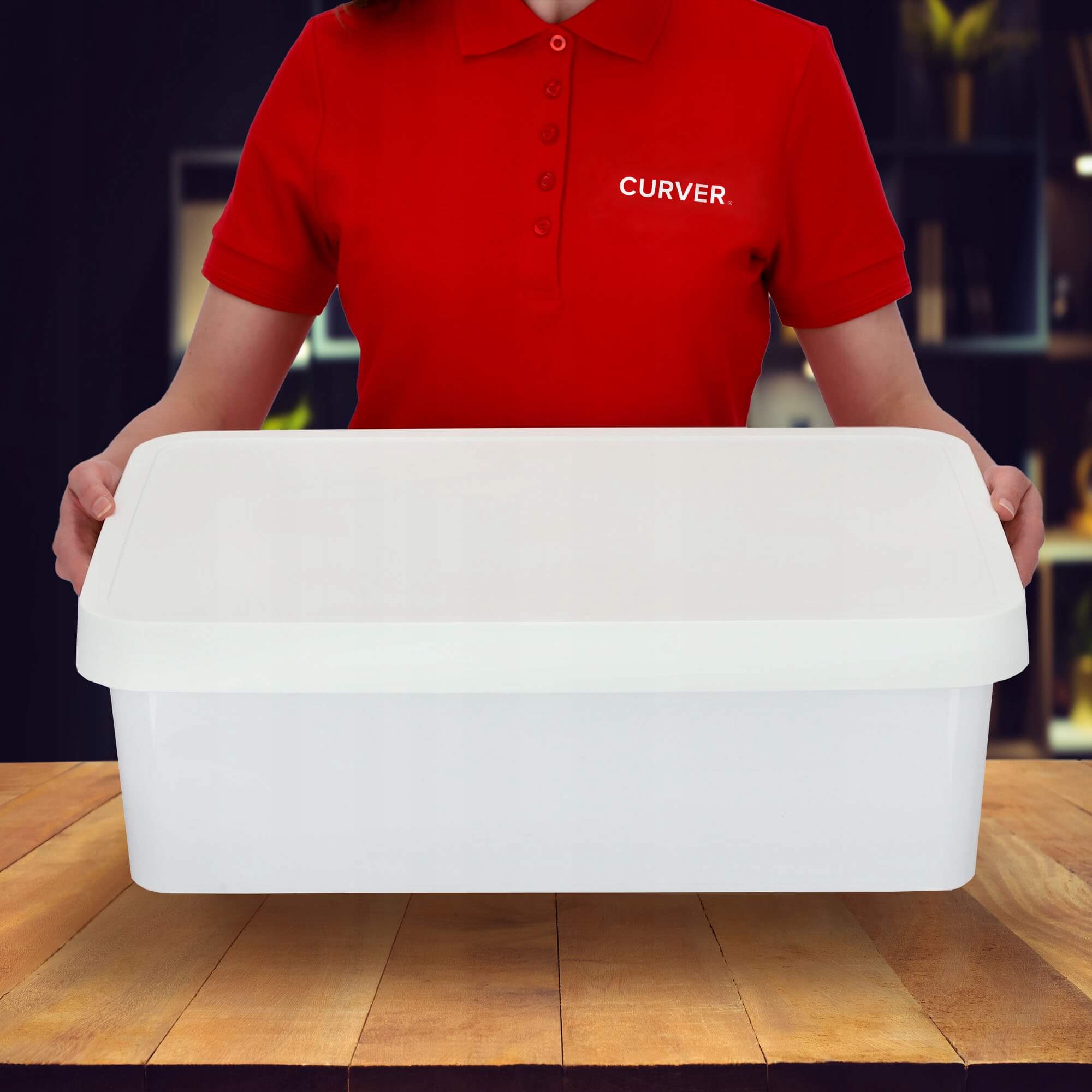 Pojemnik z pokrywą Curver Infinity 30L, biały