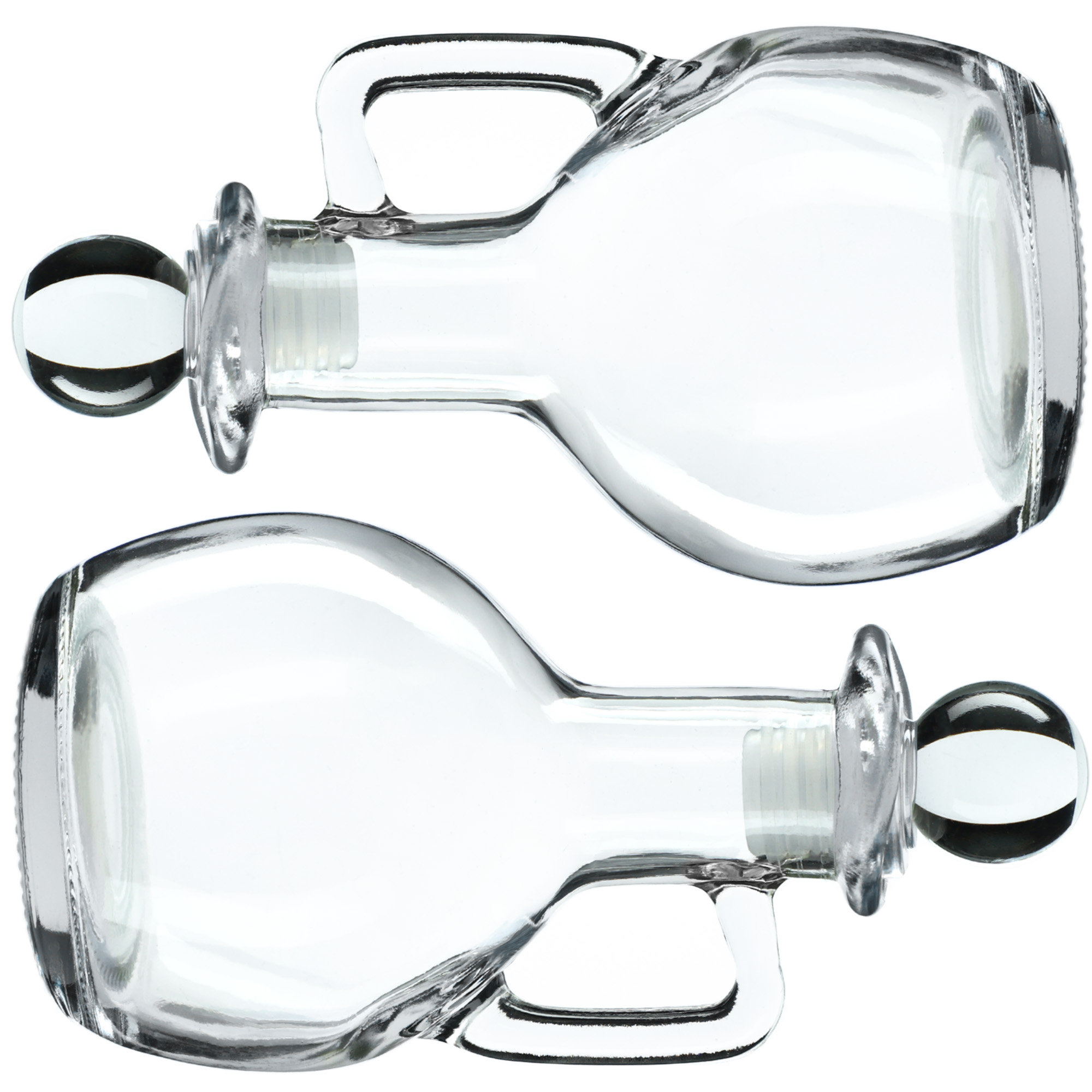 Zestaw szklanych butelek Renaro z uchem 100ml 2szt.
