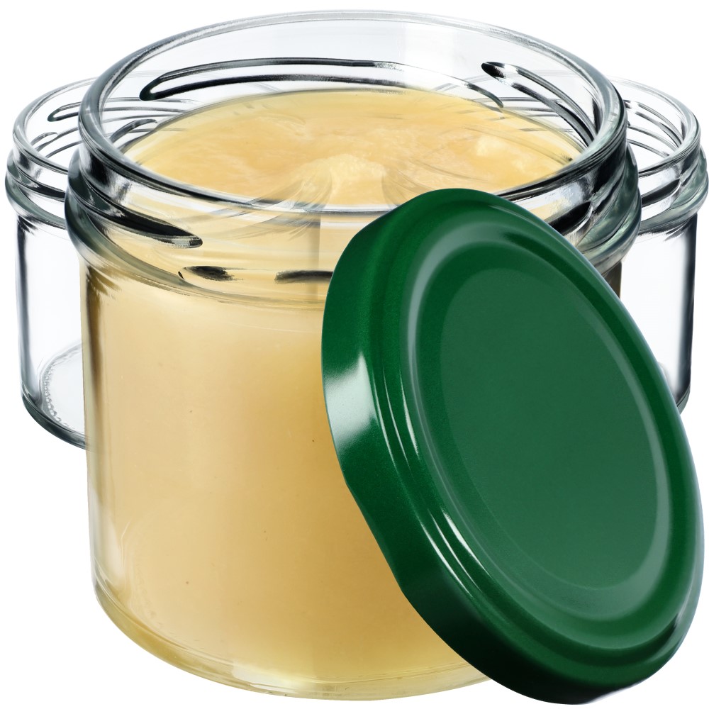 Słoiki Vigo 140ml 10szt fi 66 mm + wieczko zielone