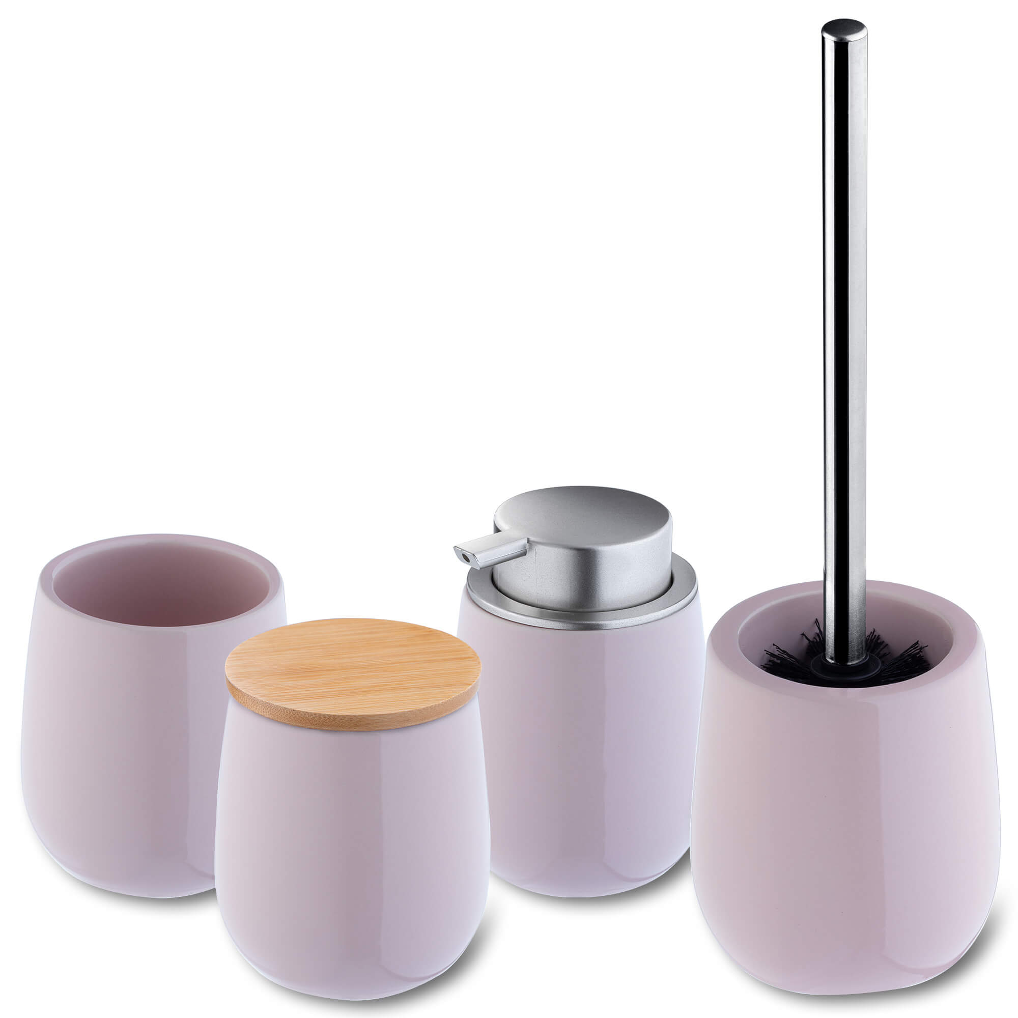 Szczotka do WC Cervia 36 cm, różowa