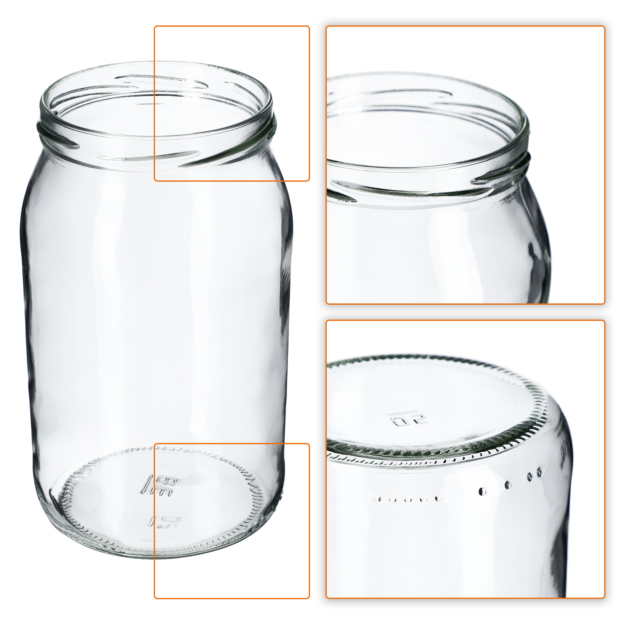 Słoiki na przetwory Niva 760ml 8szt fi 82 mm + wieczka "Mix owoców"