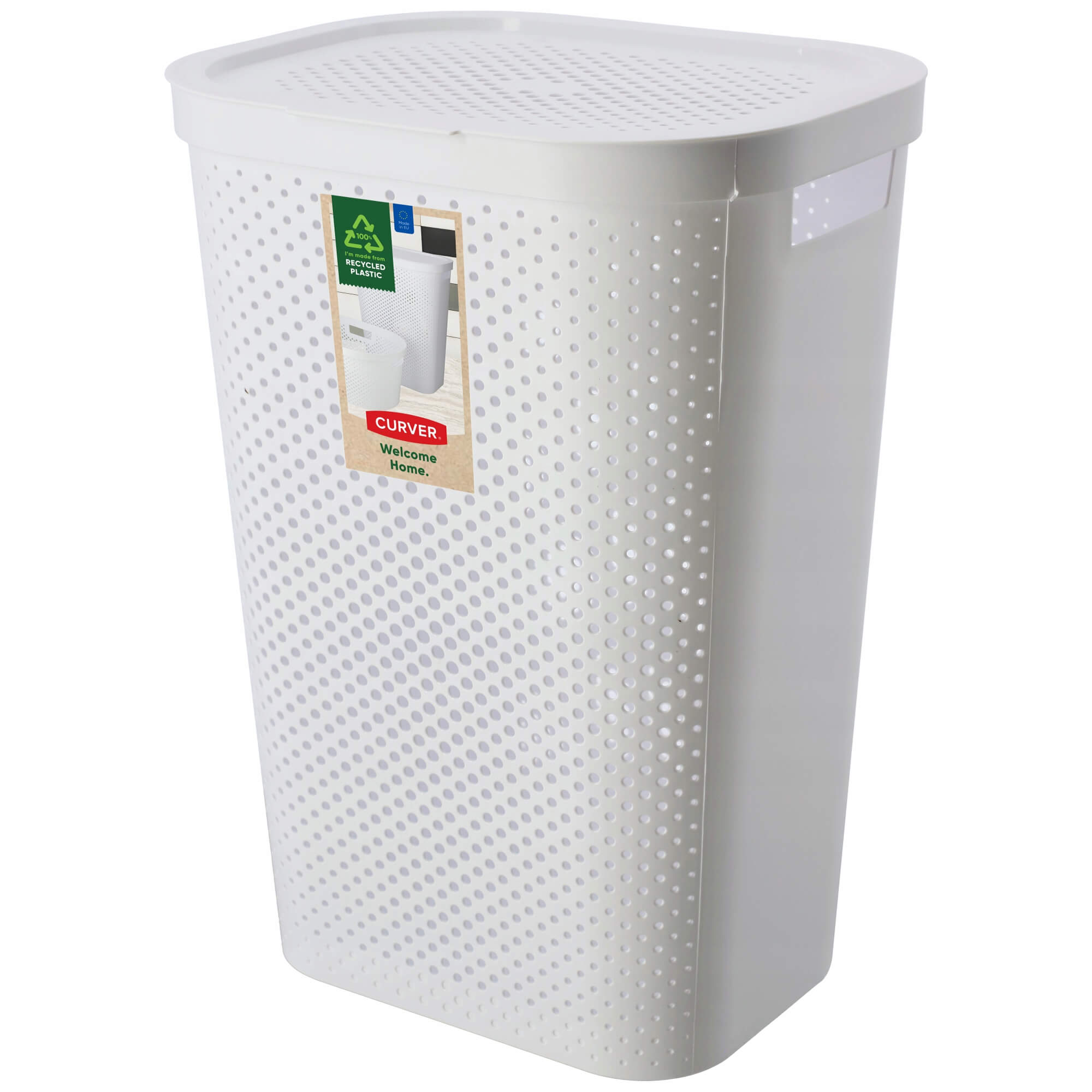 Kosze z pokrywą Curver Infinity 60L mix kolorów, 2 szt. popielaty