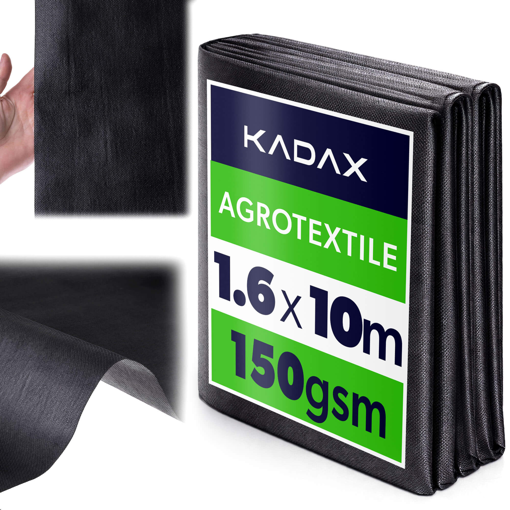 Agrowłóknina ogrodowa Nespoux ściółkująca 1.6 x 10 m 150 g/m² czarna