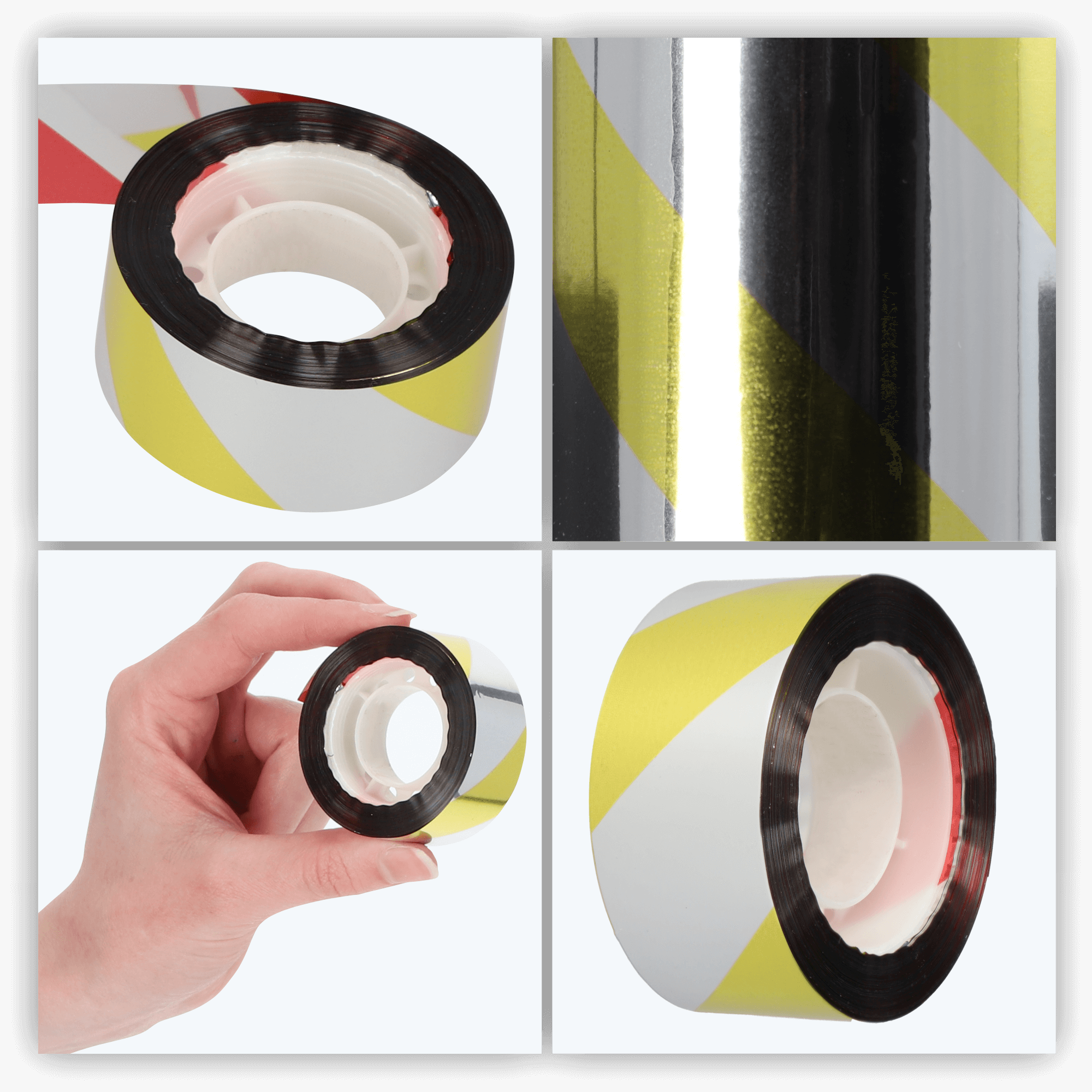 Taśma odblaskowa na ptaki 2,4 cm x 50 m, żółta