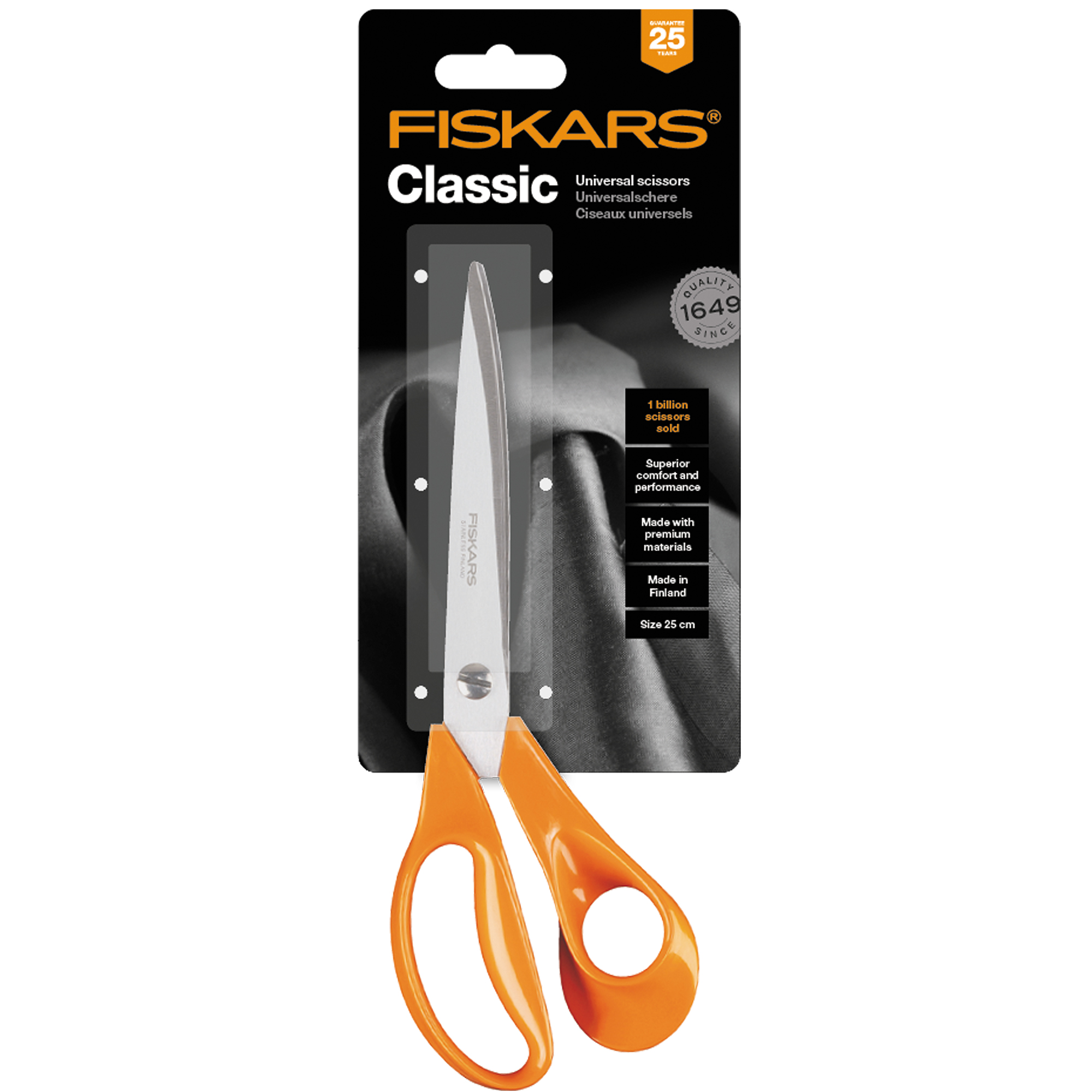 Fiskars 1005151 Classic Nożyczki krawieckie 25 cm