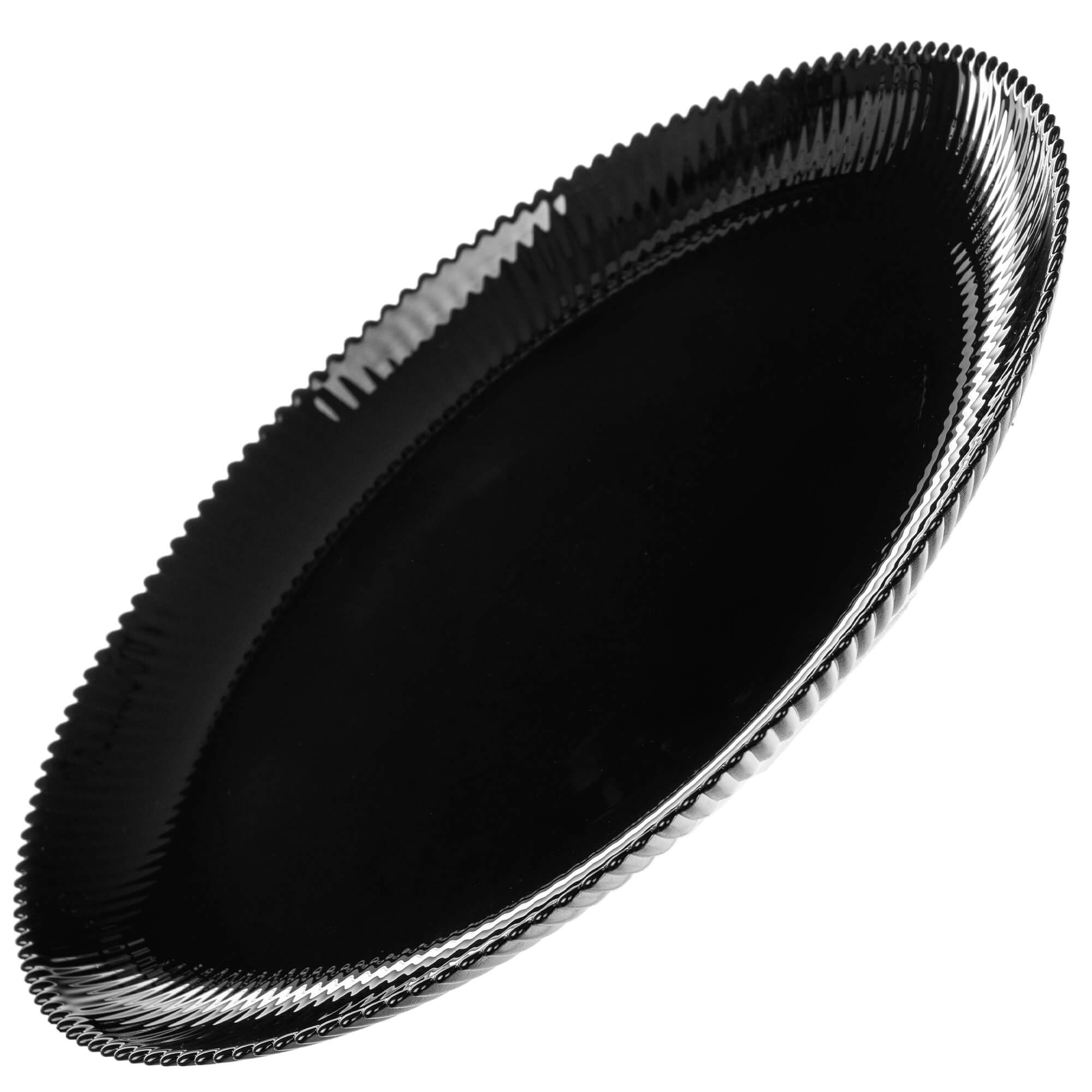 Zestaw obiadowy Regno salaterka 15 cm + talerz deserowy + talerz płytki czarny 12 kpl.