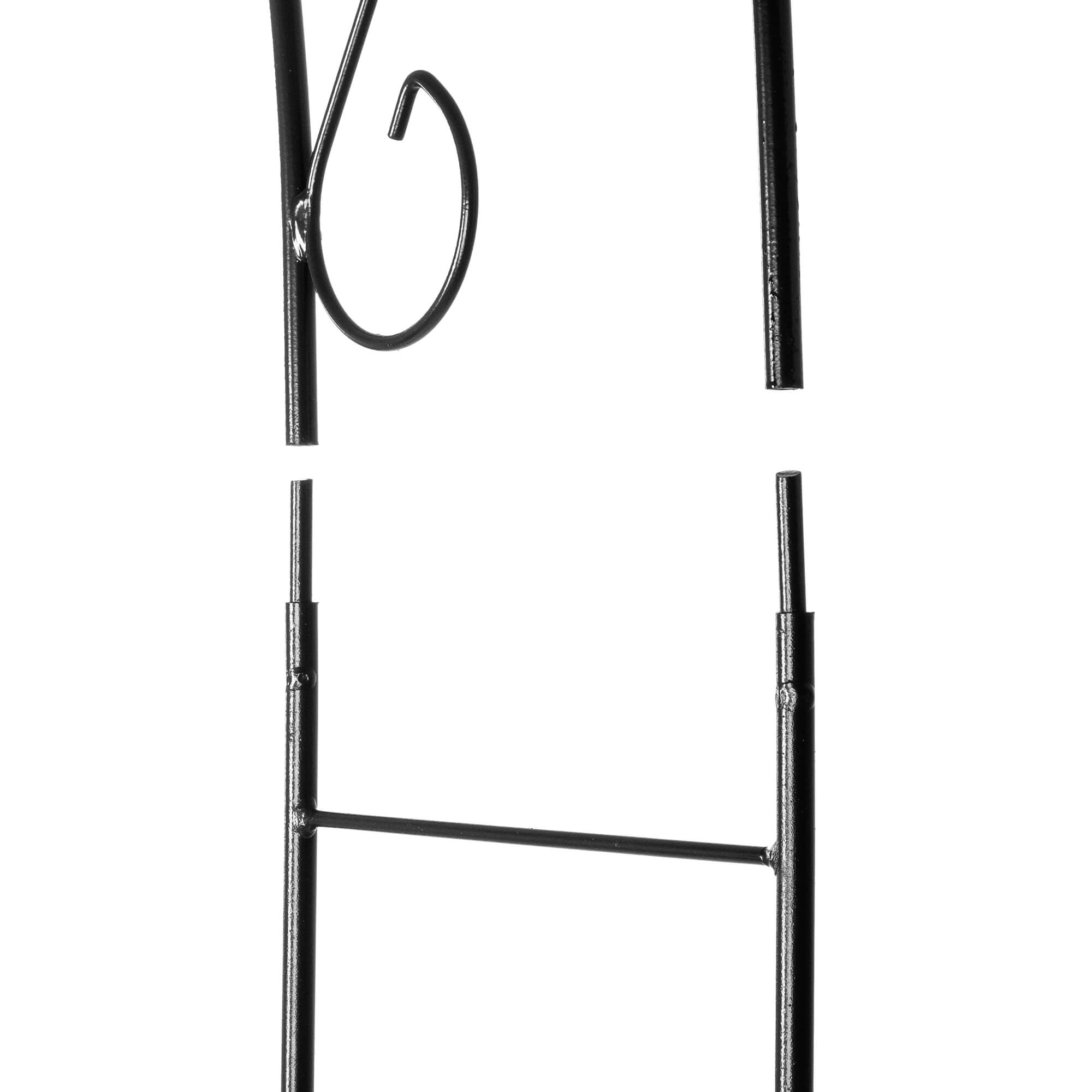 Pergola ogrodowa na kwiaty 240 cm, czarna