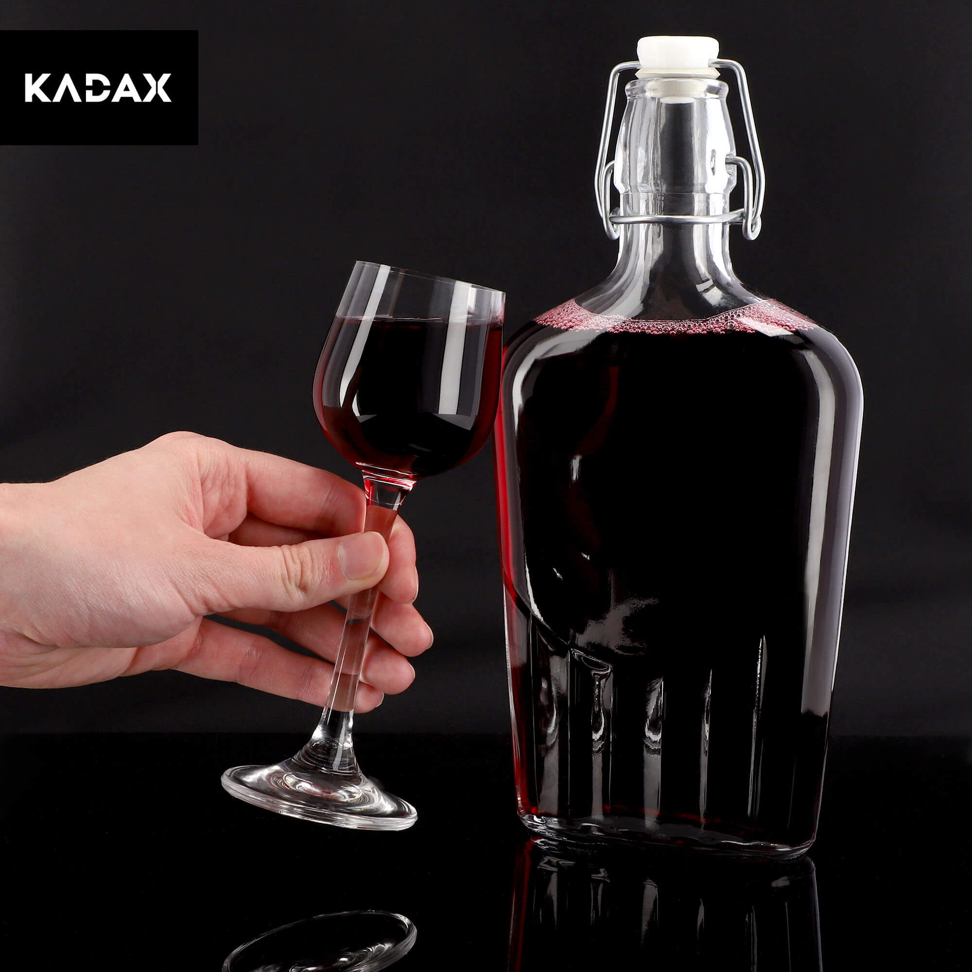 Butelka szklana do nalewek i wina 500 ml