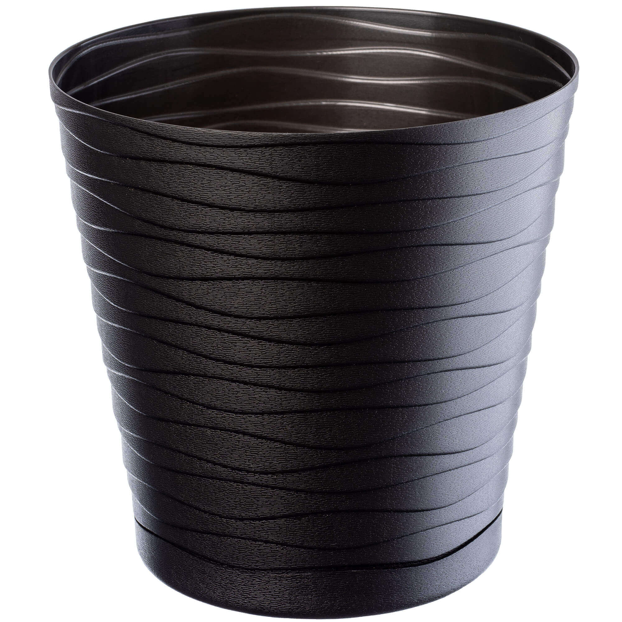 Doniczka z podstawką Greve 25 cm, czarna