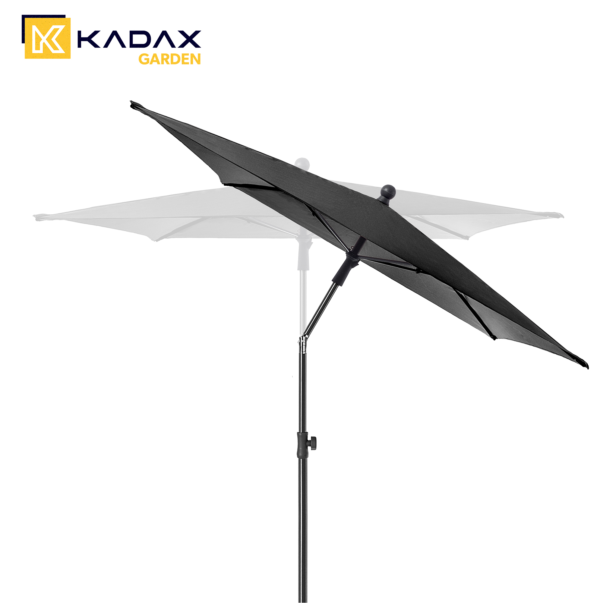 Parasol balkonowy Talaia ciemny szary 210x140cm