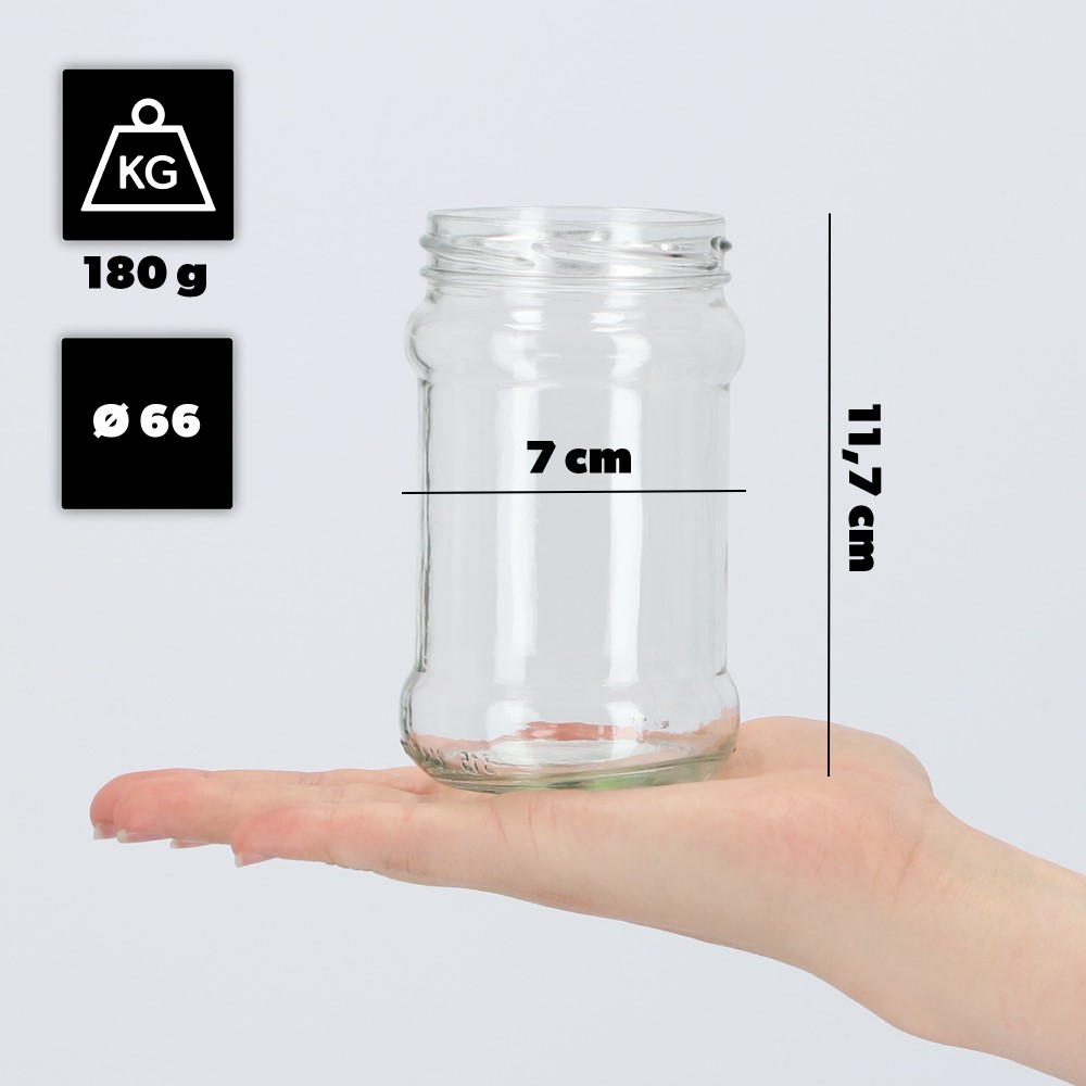 Słoiki na przetwory Seno 315ml 20szt fi 66 mm + wieczka "Pszczoły"