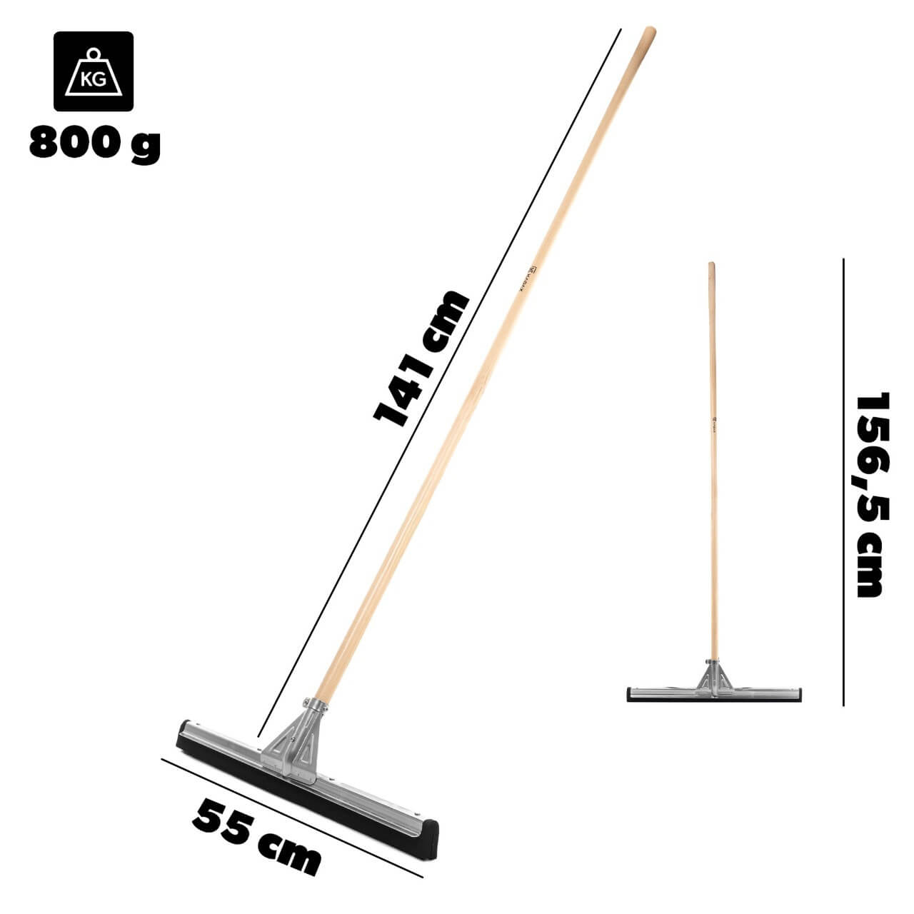 Ściągacz do podłogi Orsa 55 cm, turkusowy