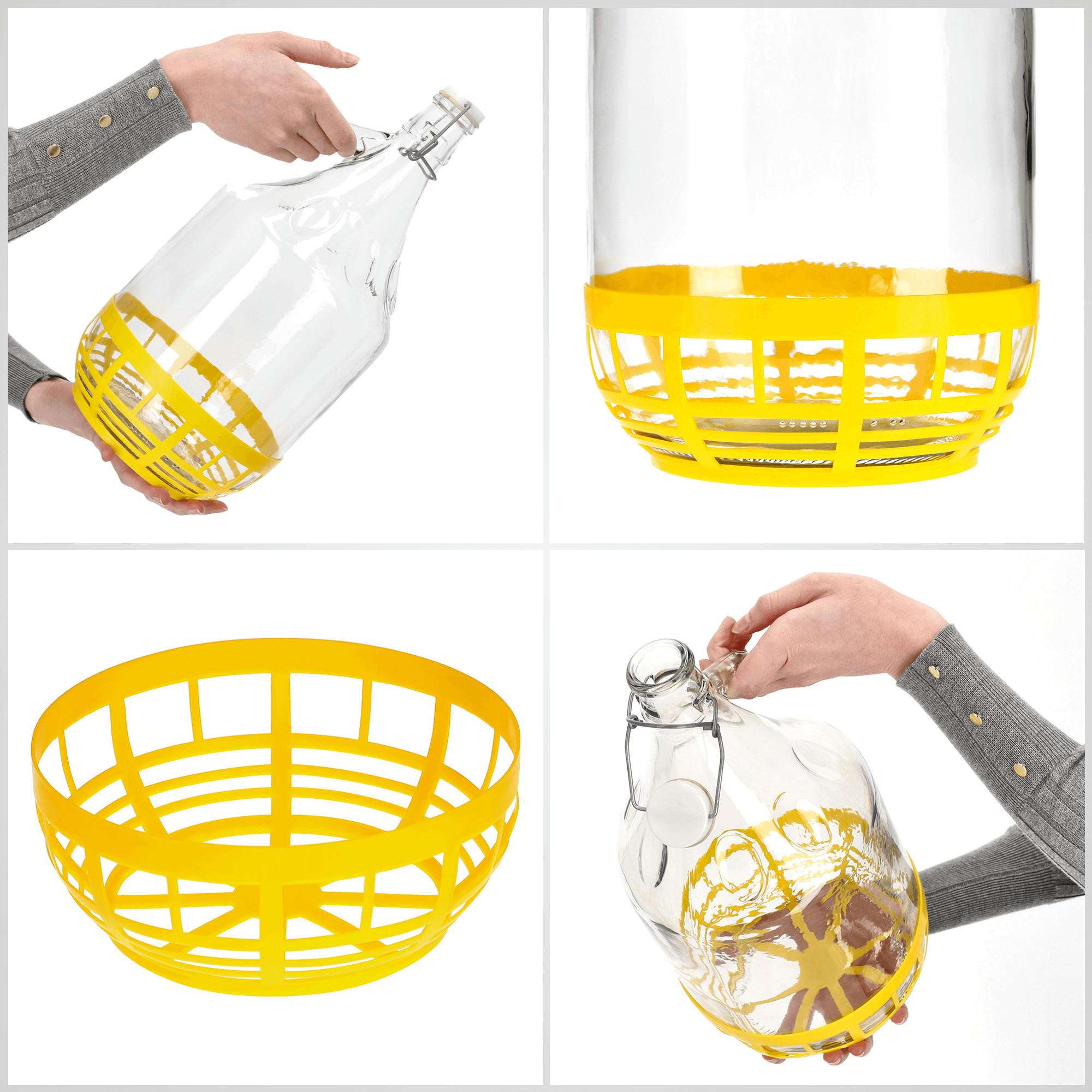 Gąsior Balon na wino z korkiem mechanicznym Orto 5L