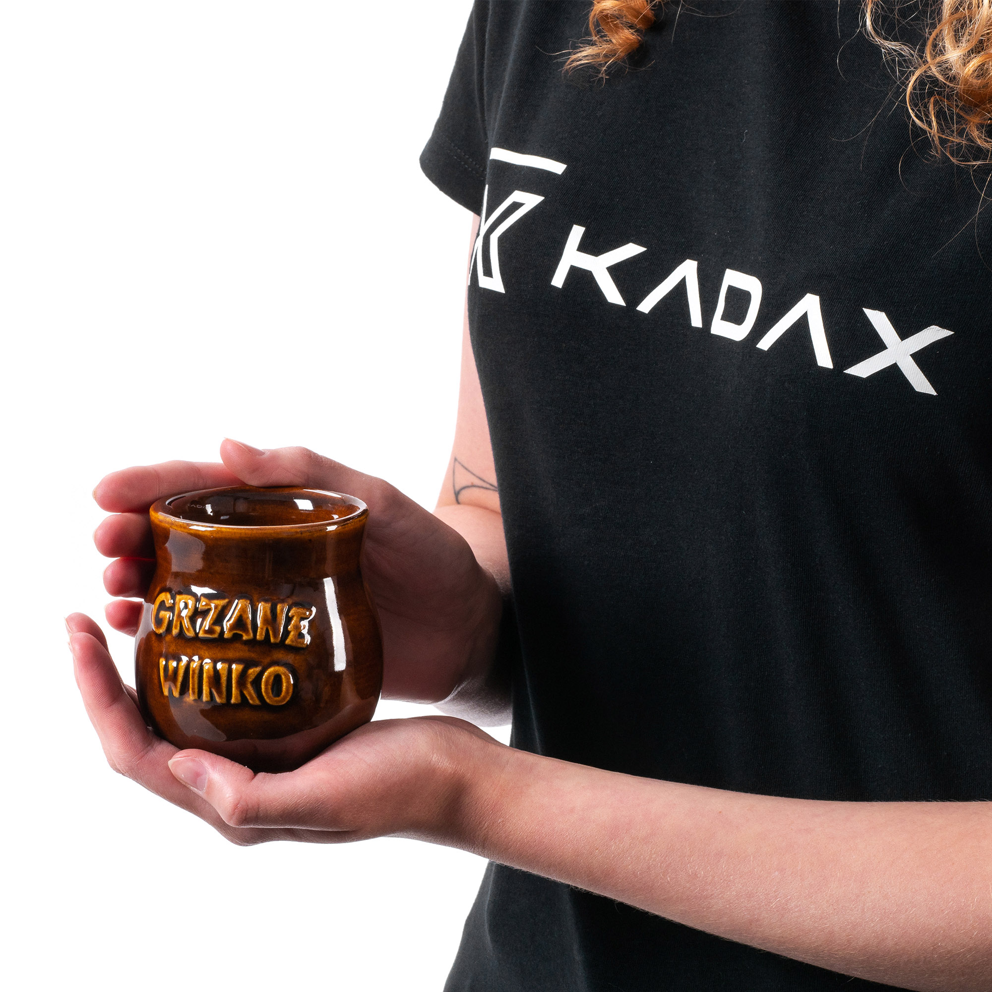 Kubek kamionkowy z napisem Olympia 0.25L, 2 szt.