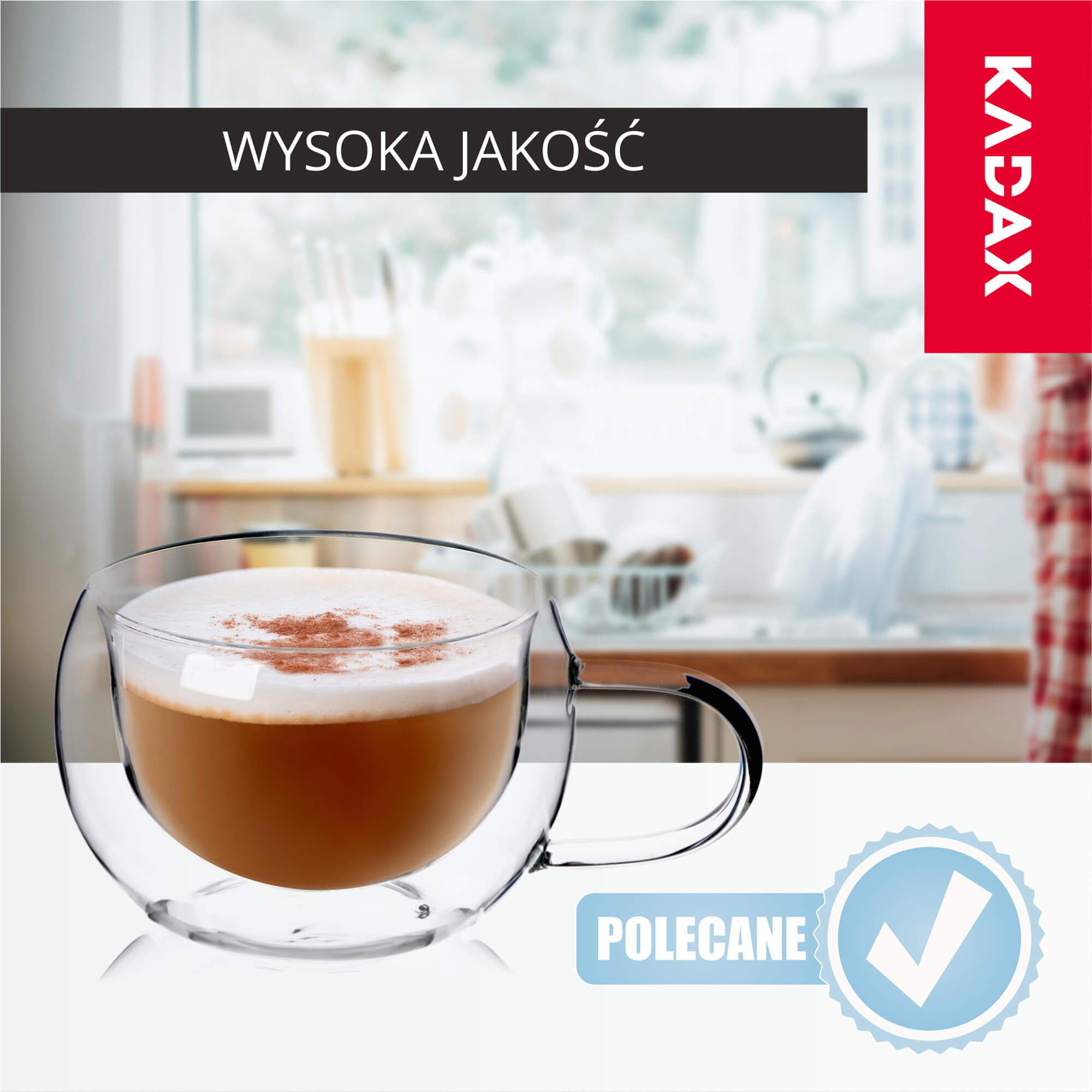 Filiżanka termiczna z podwójną ścianką Forli, 280 ml