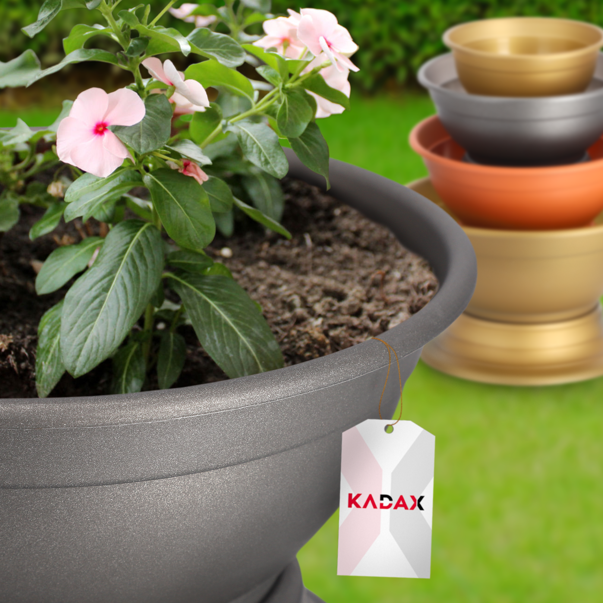 Misa cmentarna Ulmi na kwiaty 30 cm, grafit