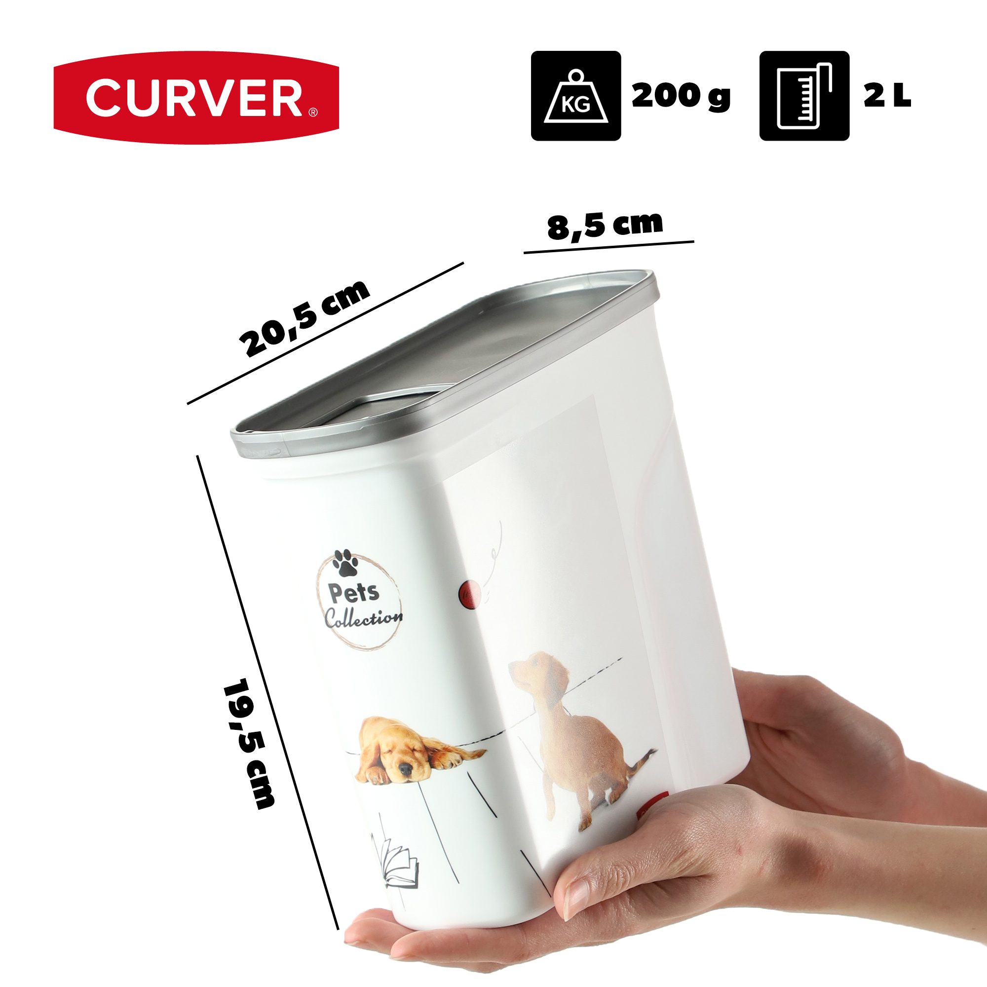 Pojemnik na karmę dla psa Curver Pet Life 2L