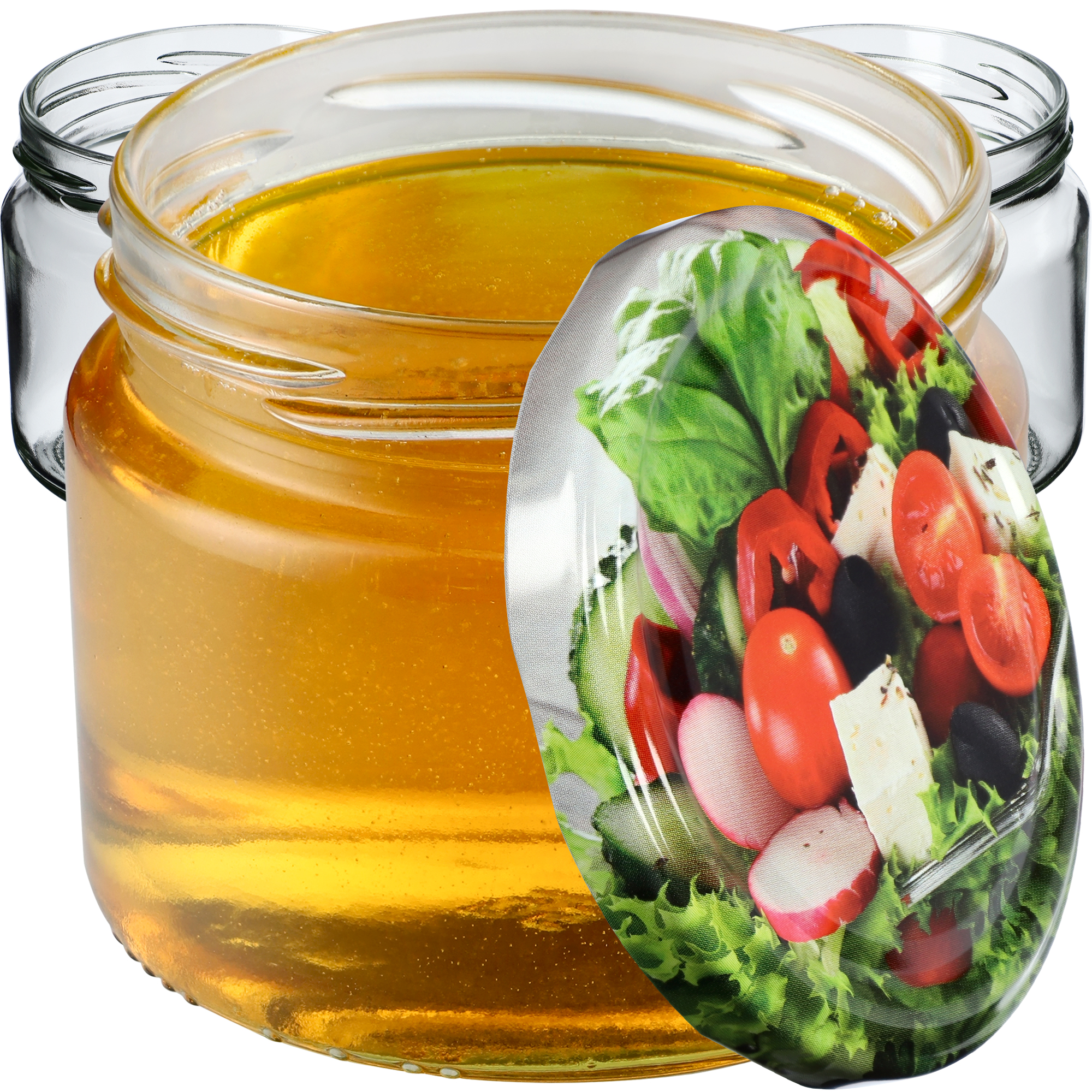 Słoiki na przetwory Sonka 330ml 10szt fi 82 mm + wieczka "Mix warzyw"