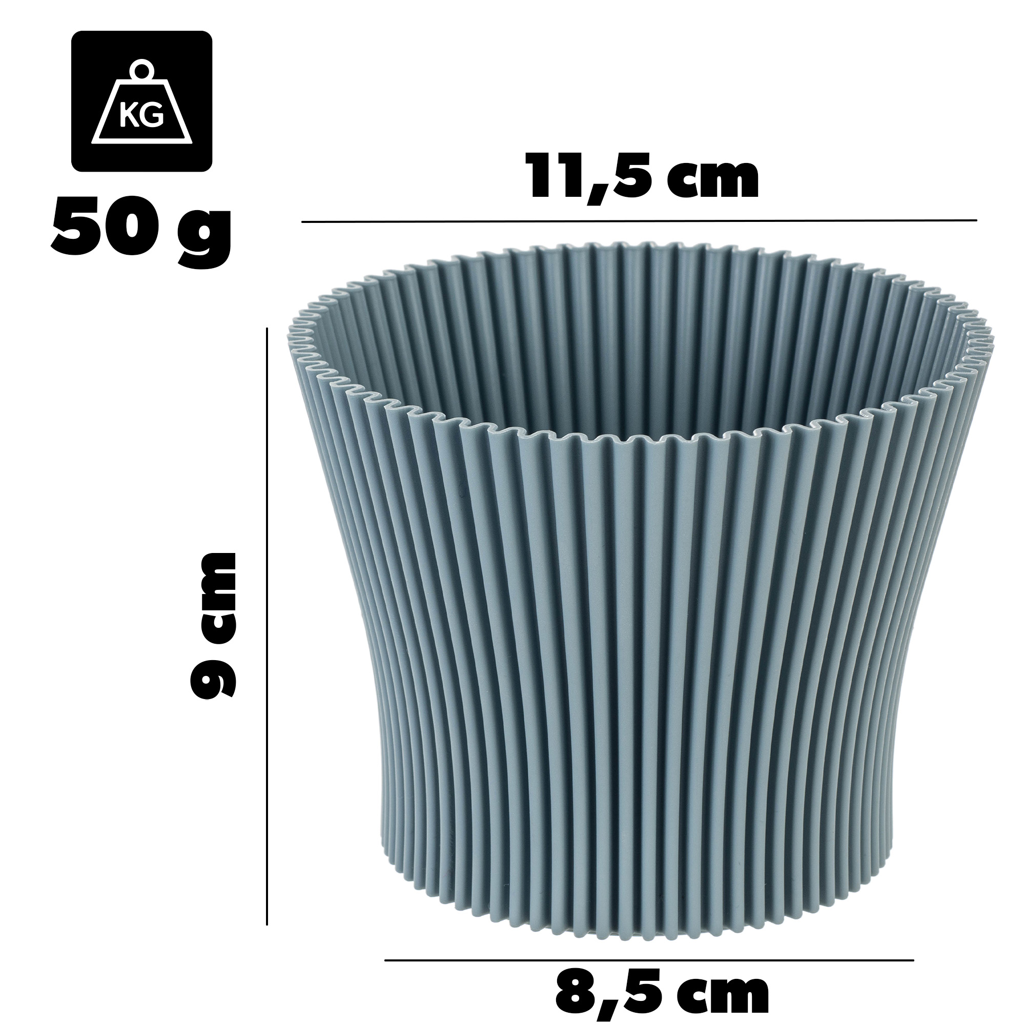 Doniczka na kwiaty Estrela 12cm błękitny
